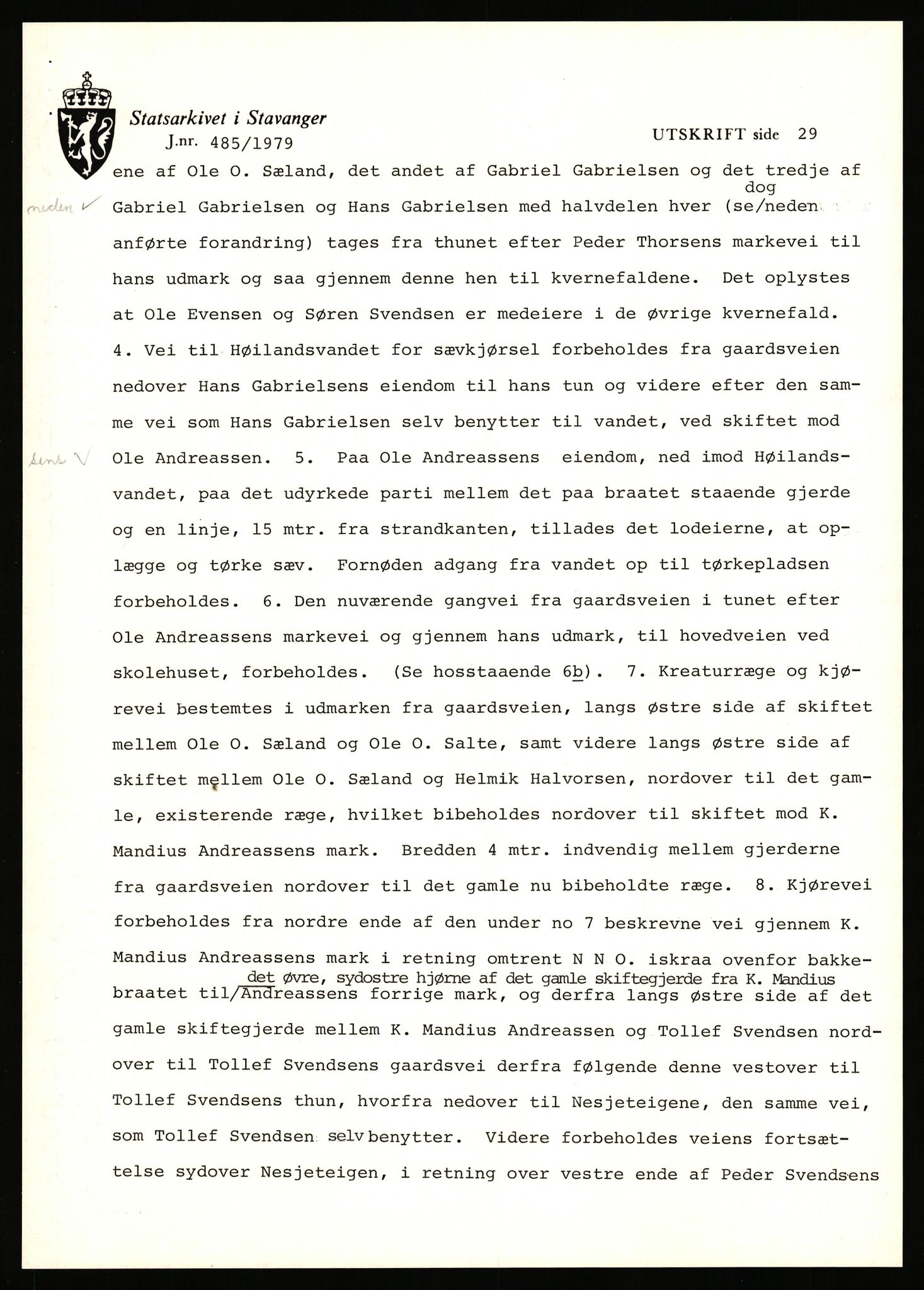 Statsarkivet i Stavanger, AV/SAST-A-101971/03/Y/Yj/L0041: Avskrifter sortert etter gårdsnavn: Hustveit i Vikedal - Høivik indre, 1750-1930, s. 439