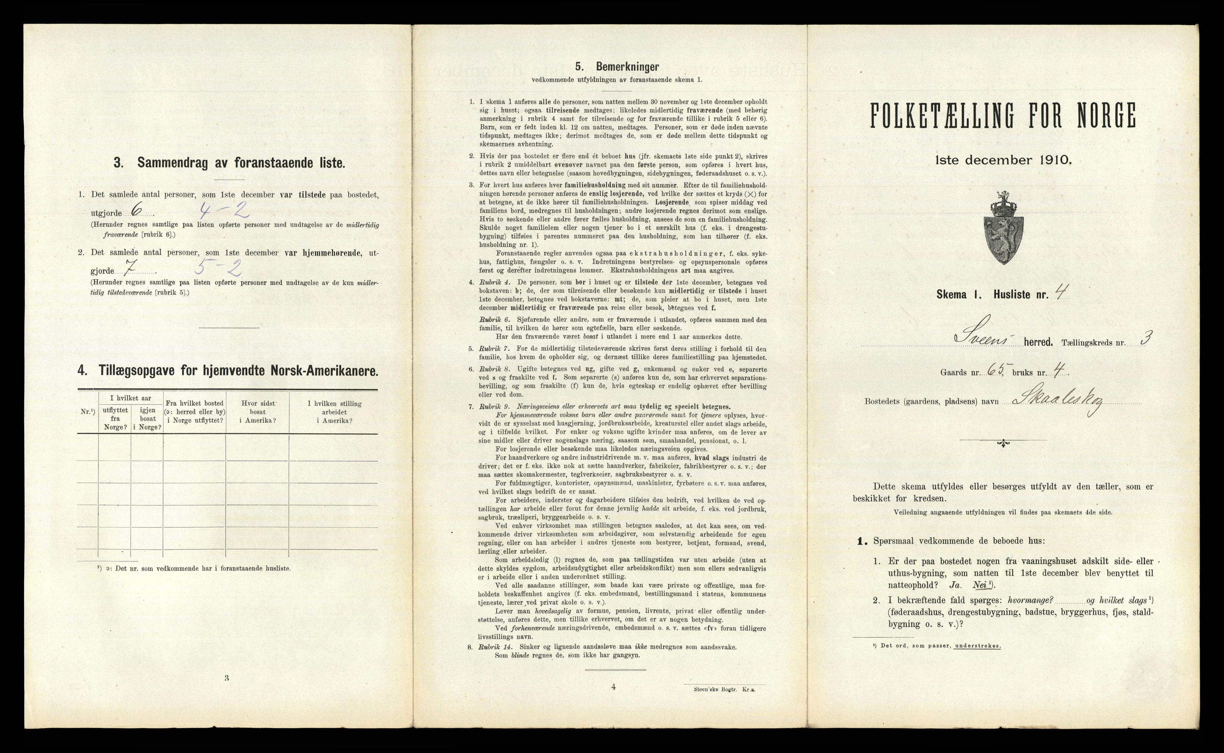 RA, Folketelling 1910 for 1216 Sveio herred, 1910, s. 312