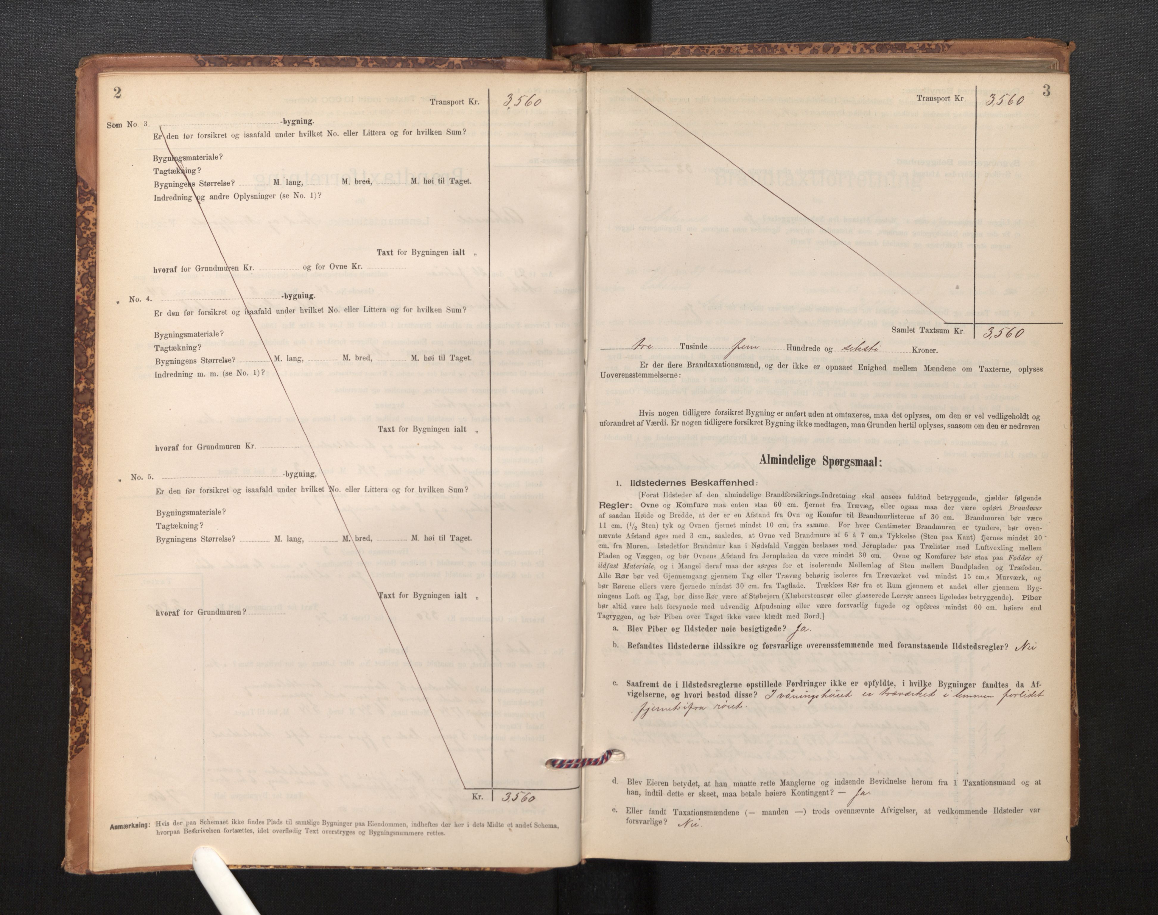 Lensmannen i Askvoll, SAB/A-26301/0012/L0004: Branntakstprotokoll, skjematakst og liste over branntakstmenn, 1895-1932, s. 2-3