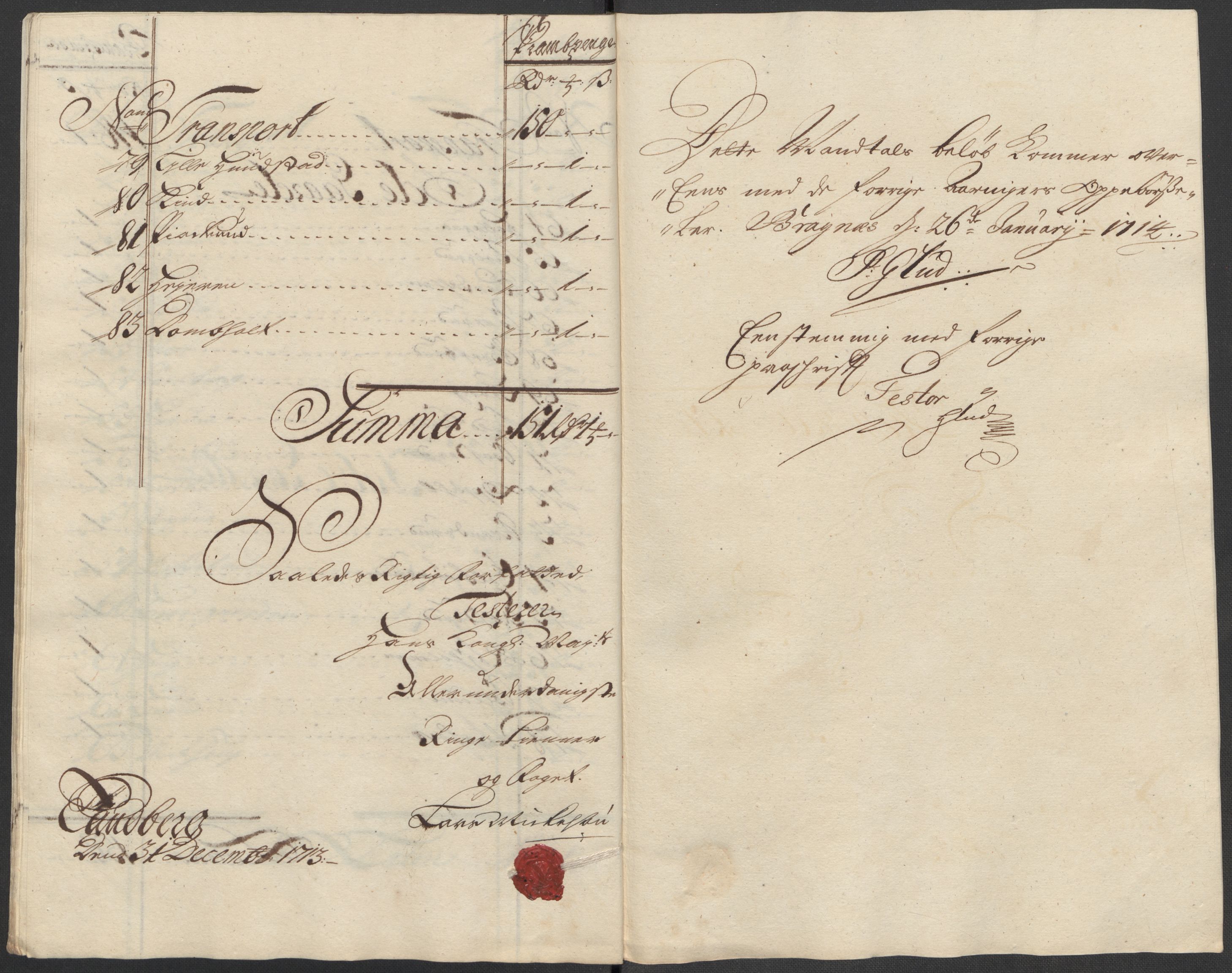 Rentekammeret inntil 1814, Reviderte regnskaper, Fogderegnskap, AV/RA-EA-4092/R23/L1471: Fogderegnskap Ringerike og Hallingdal, 1713-1714, s. 210