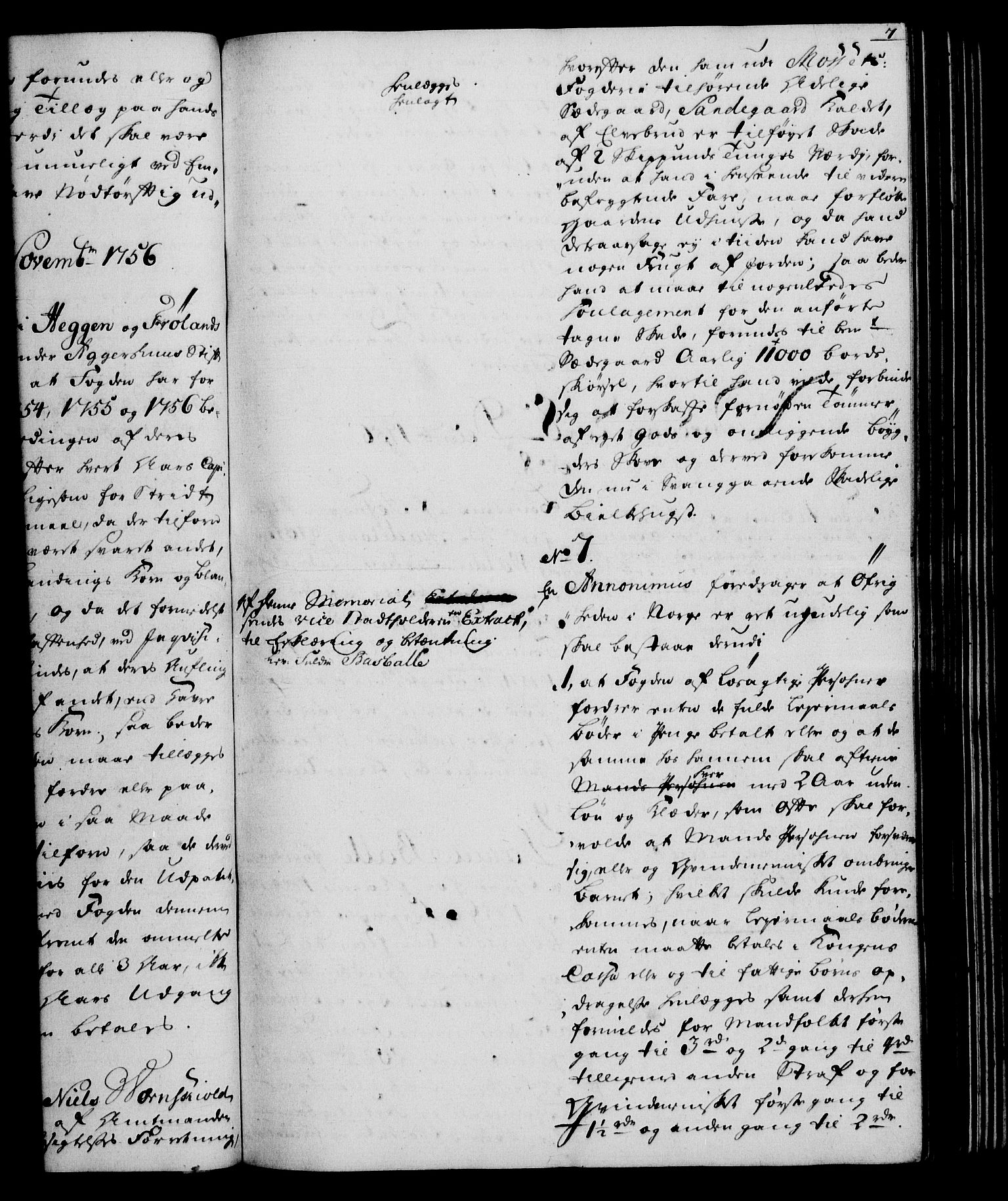 Rentekammeret, Kammerkanselliet, RA/EA-3111/G/Gh/Gha/L0034: Norsk ekstraktmemorialprotokoll (merket RK 53.79), 1756-1759, s. 7