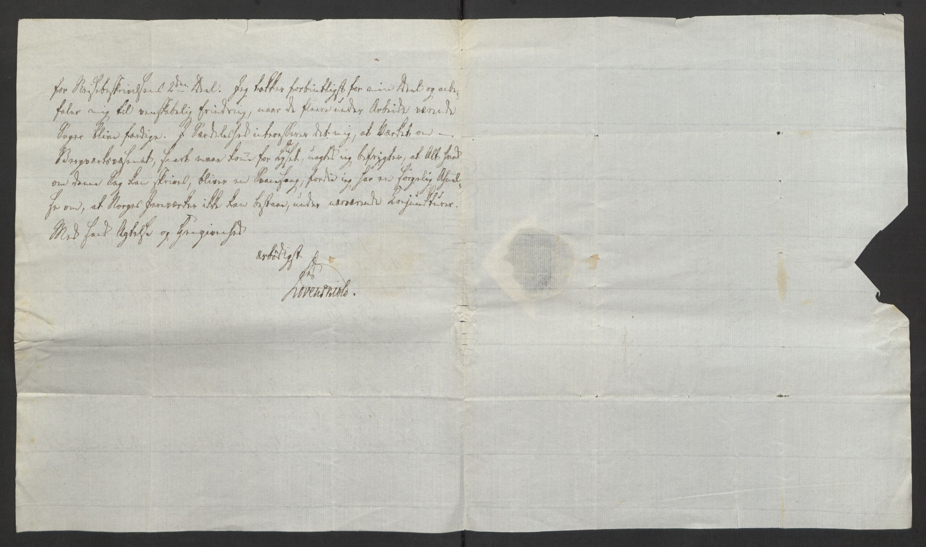 Blom, Gustav Peter, AV/RA-PA-0568/F/L0001/0002: Brev og manuskripter / Brev fra bl.a. Esmarch, Løvenskiold, Wedel Jarlsberg, Schwach, Grøgaard, Neumann, Hans Jørgen Blom, 1812-1863, s. 61