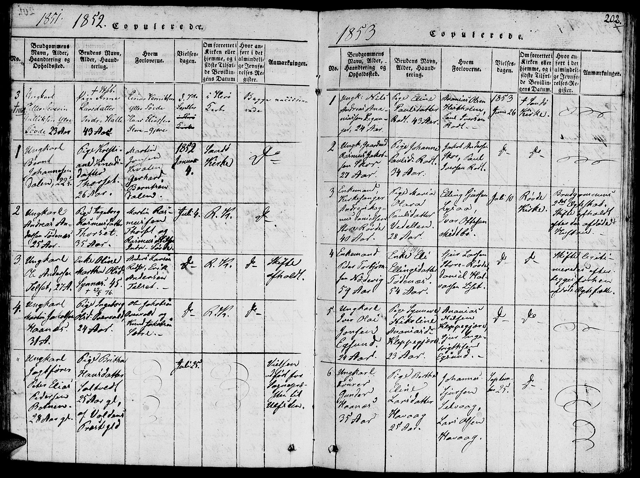 Ministerialprotokoller, klokkerbøker og fødselsregistre - Møre og Romsdal, SAT/A-1454/504/L0054: Ministerialbok nr. 504A01, 1816-1861, s. 202