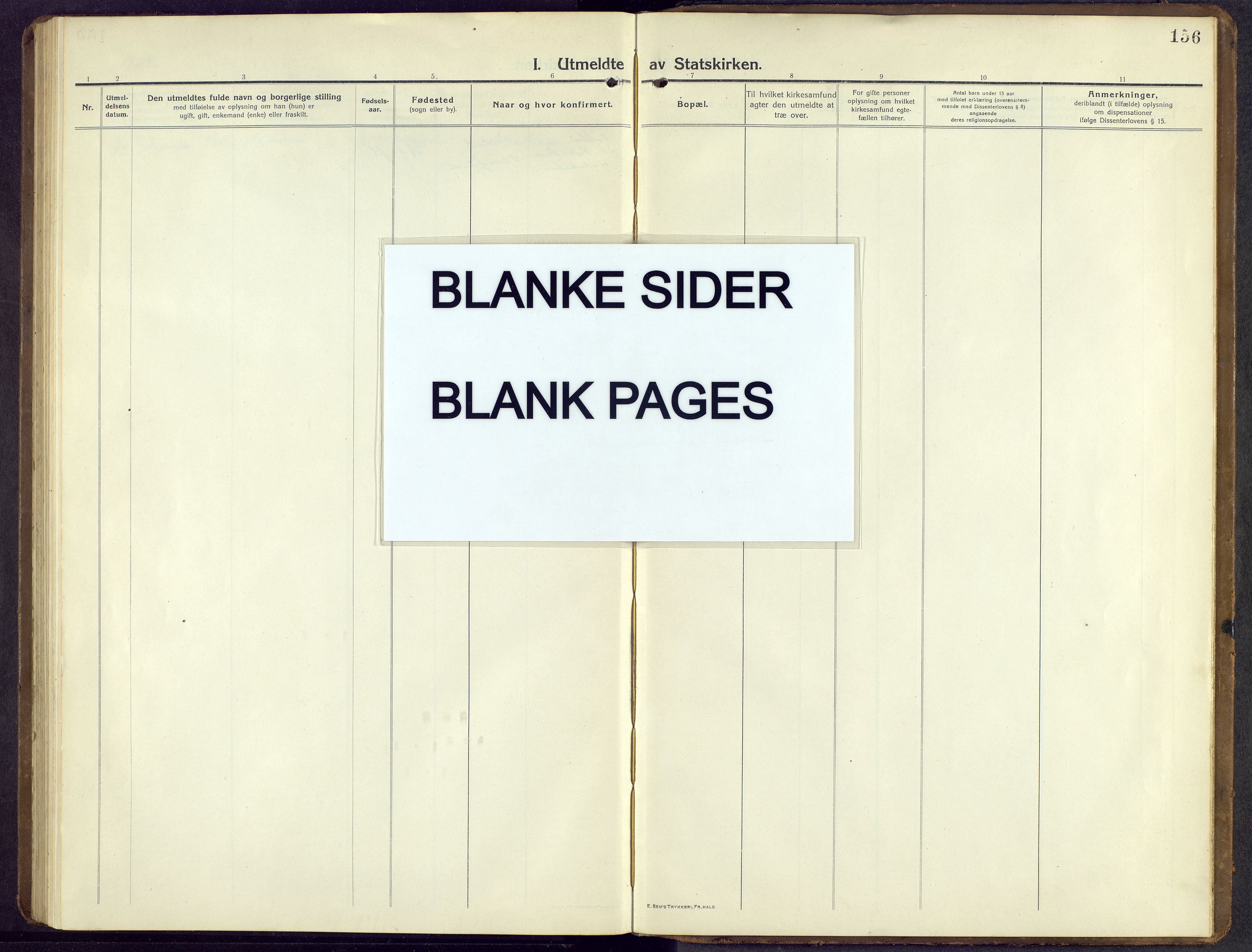 Øystre Slidre prestekontor, AV/SAH-PREST-138/H/Ha/Hab/L0009: Klokkerbok nr. 9, 1917-1952, s. 156