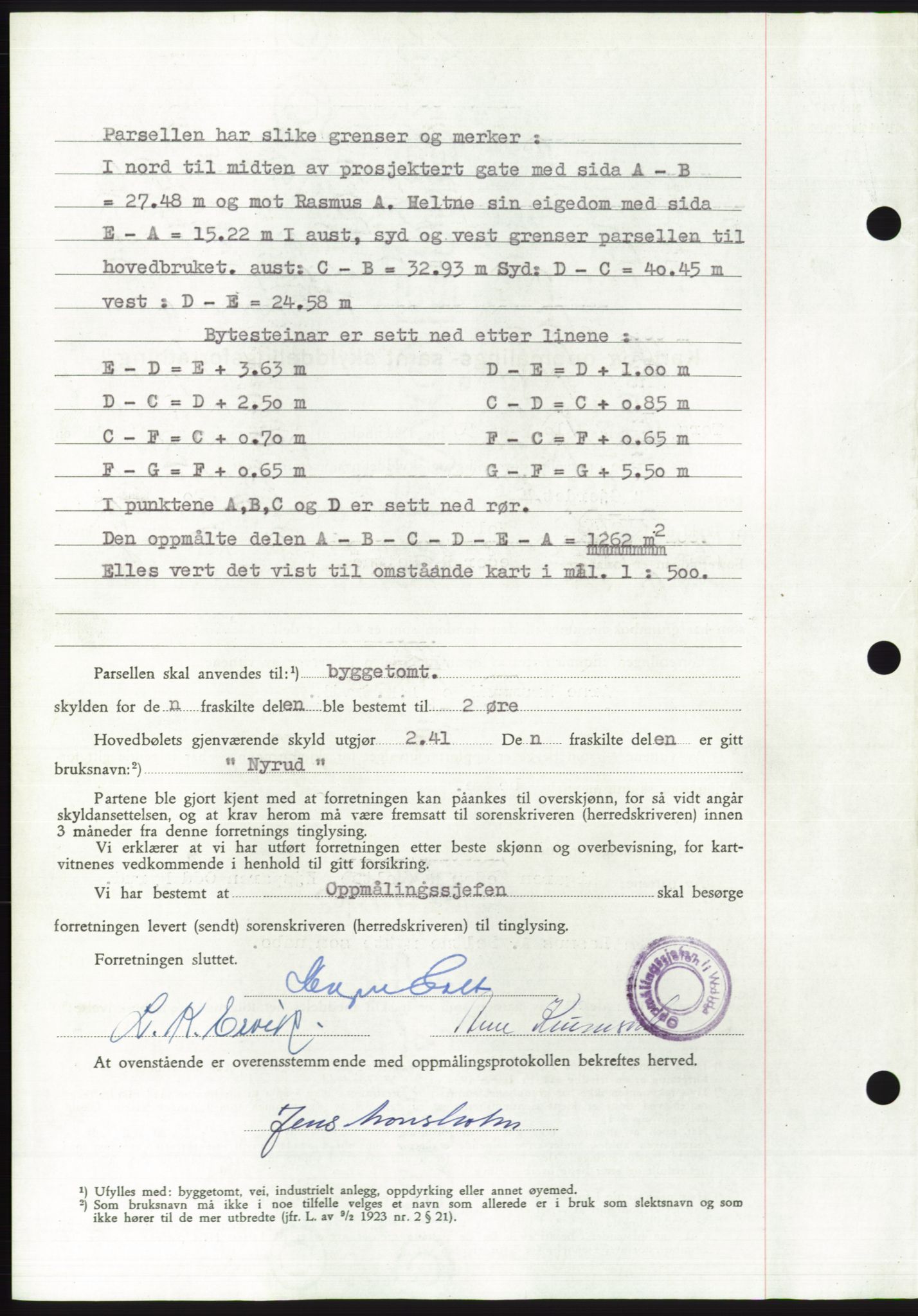 Søre Sunnmøre sorenskriveri, AV/SAT-A-4122/1/2/2C/L0110: Pantebok nr. 36A, 1958-1958, Dagboknr: 2248/1958