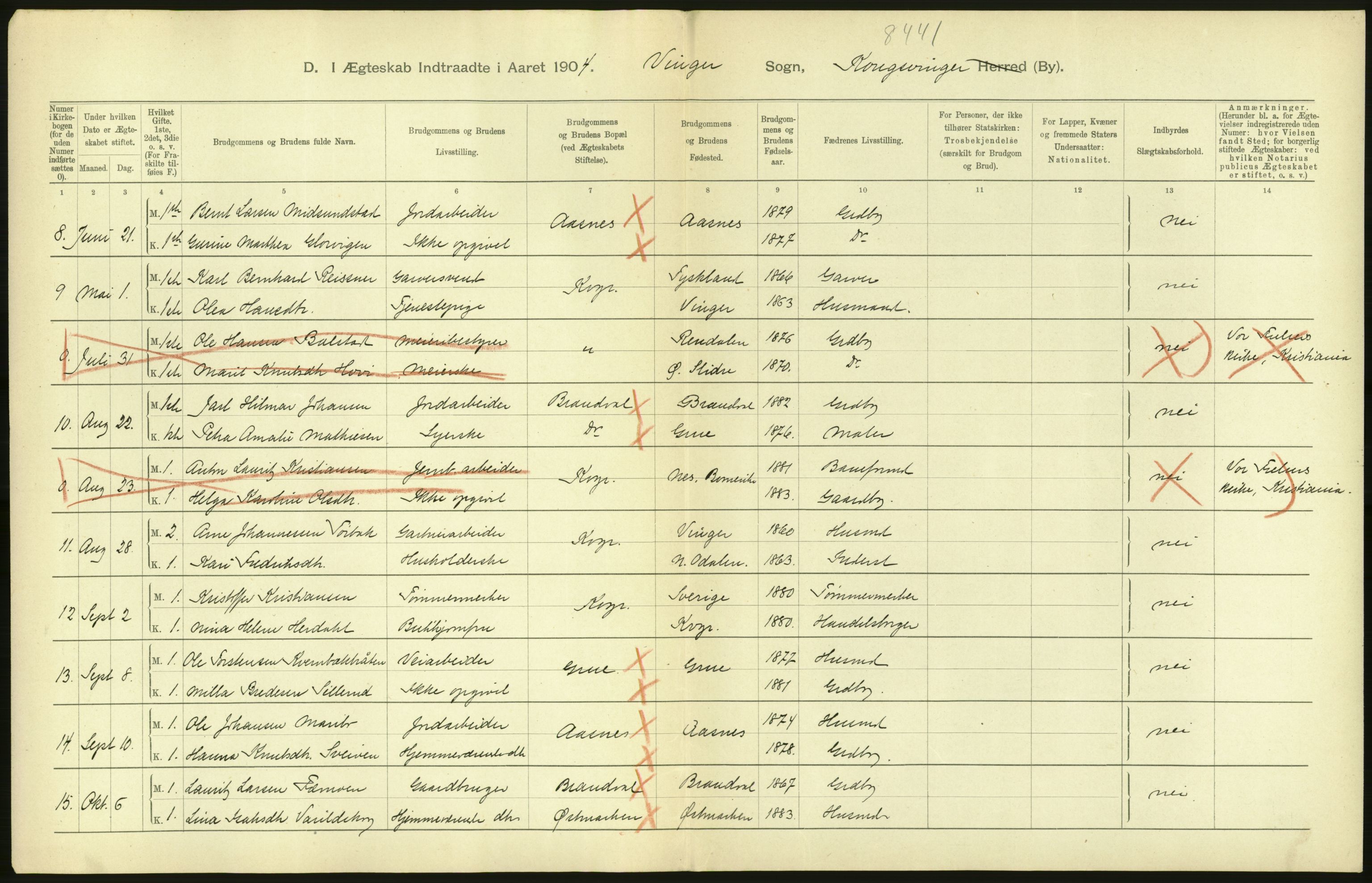 Statistisk sentralbyrå, Sosiodemografiske emner, Befolkning, AV/RA-S-2228/D/Df/Dfa/Dfab/L0005: Hedemarkens amt: Fødte, gifte, døde, 1904, s. 36