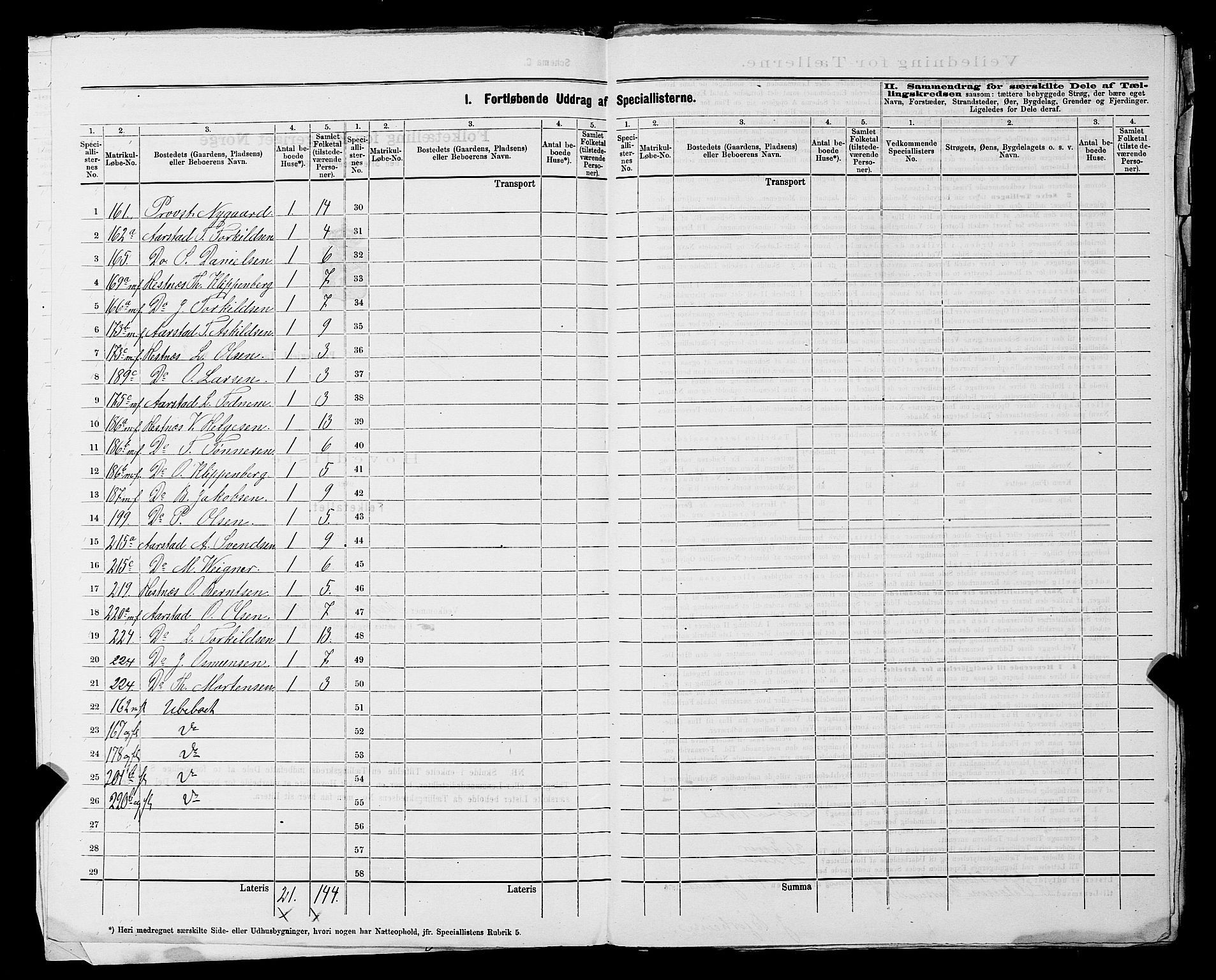 SAST, Folketelling 1875 for 1116L Eigersund prestegjeld, Eigersund landsokn og Ogna sokn, 1875, s. 13