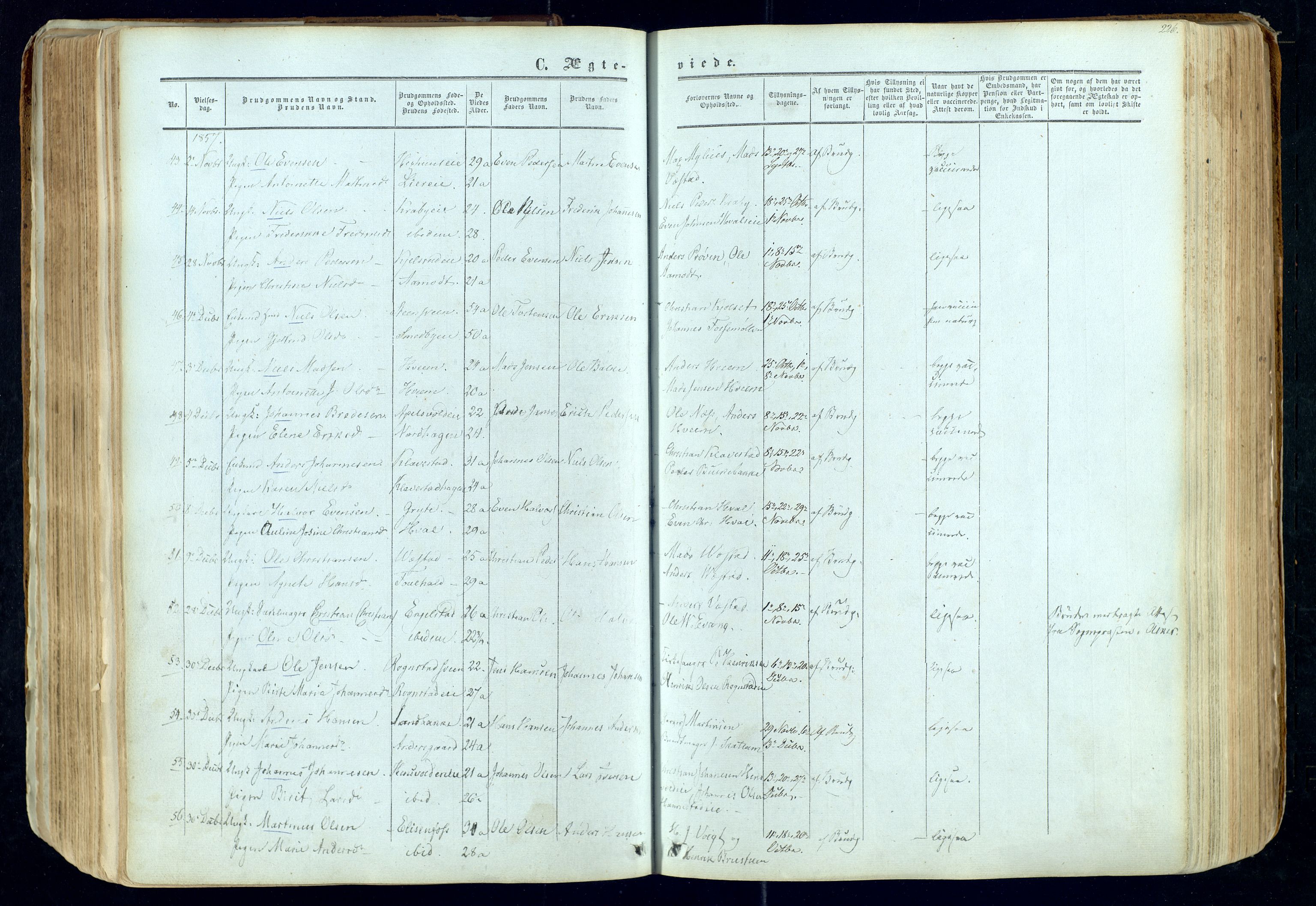 Østre Toten prestekontor, AV/SAH-PREST-104/H/Ha/Haa/L0004: Ministerialbok nr. 4, 1857-1865, s. 226