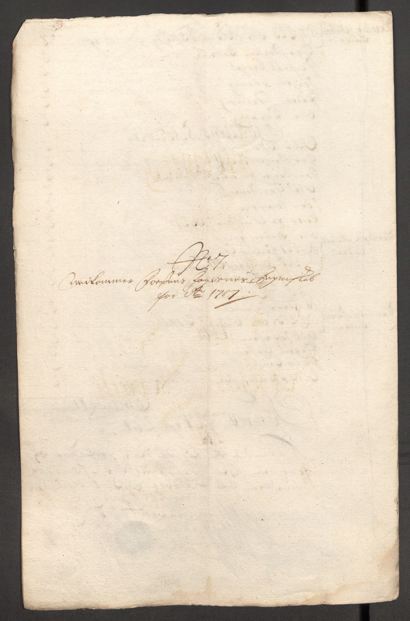 Rentekammeret inntil 1814, Reviderte regnskaper, Fogderegnskap, RA/EA-4092/R57/L3857: Fogderegnskap Fosen, 1706-1707, s. 375