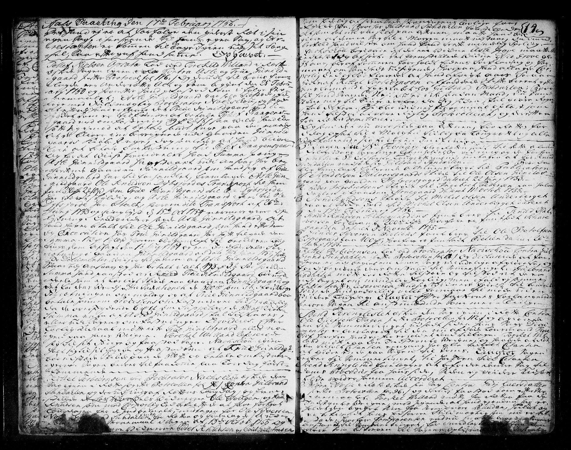 Ringerike og Hallingdal sorenskriveri, AV/SAKO-A-81/F/Fa/Fad/L0005: Tingbok - Hallingdal, 1756-1764, s. 14