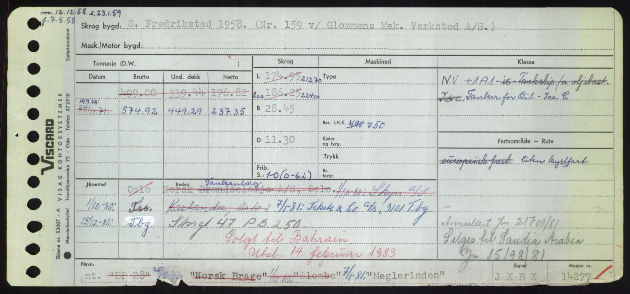 Sjøfartsdirektoratet med forløpere, Skipsmålingen, RA/S-1627/H/Hd/L0024: Fartøy, M-Mim, s. 459