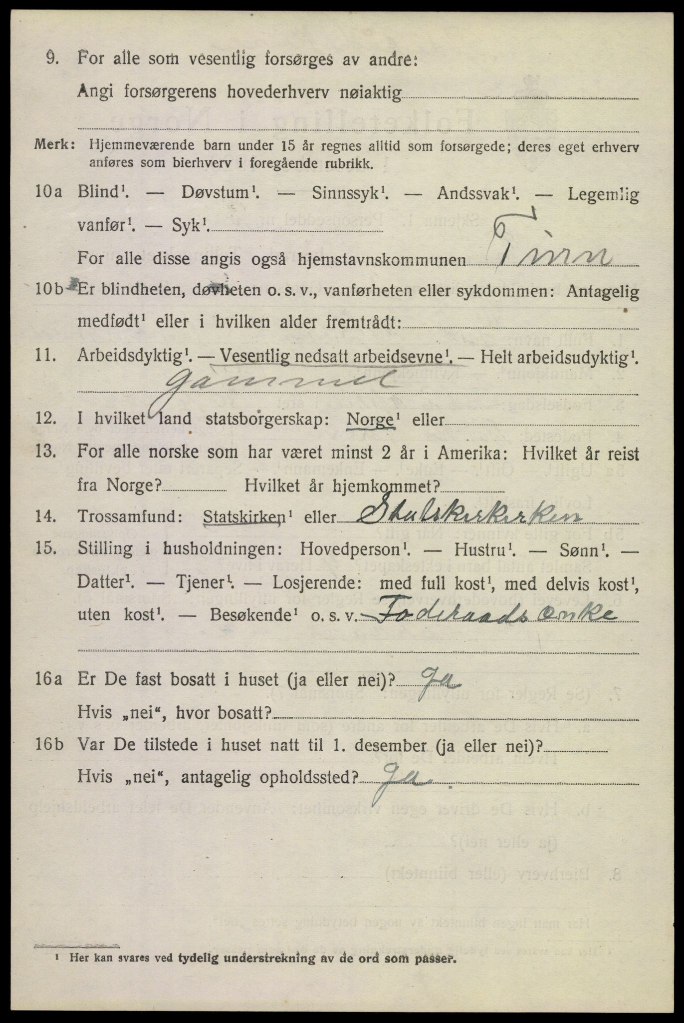 SAKO, Folketelling 1920 for 0826 Tinn herred, 1920, s. 2717