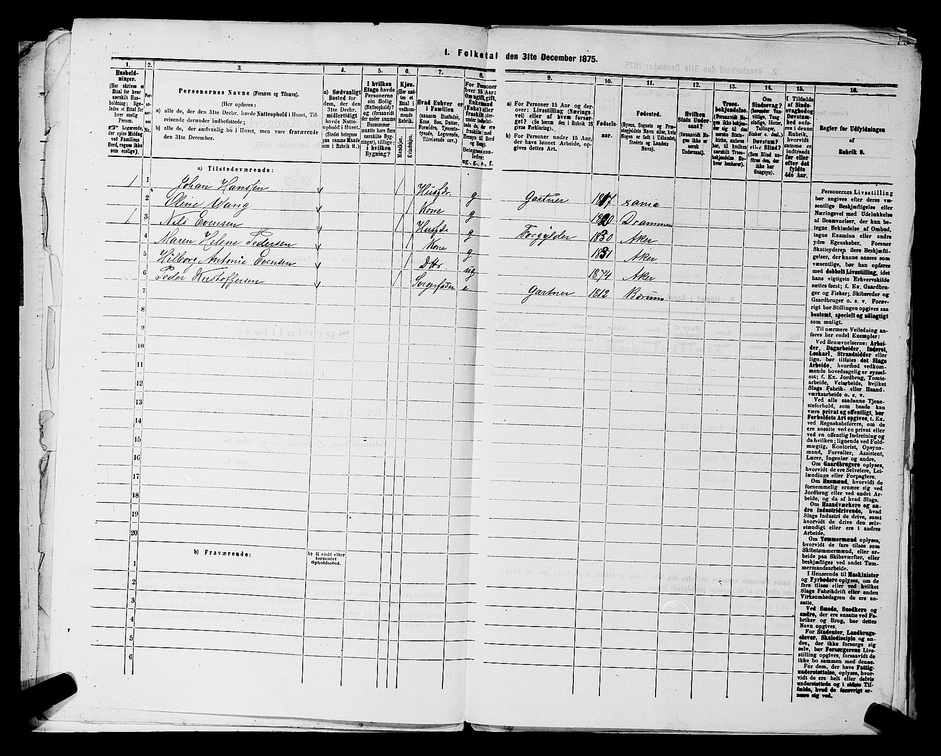 RA, Folketelling 1875 for 0218aP Vestre Aker prestegjeld, 1875, s. 2248