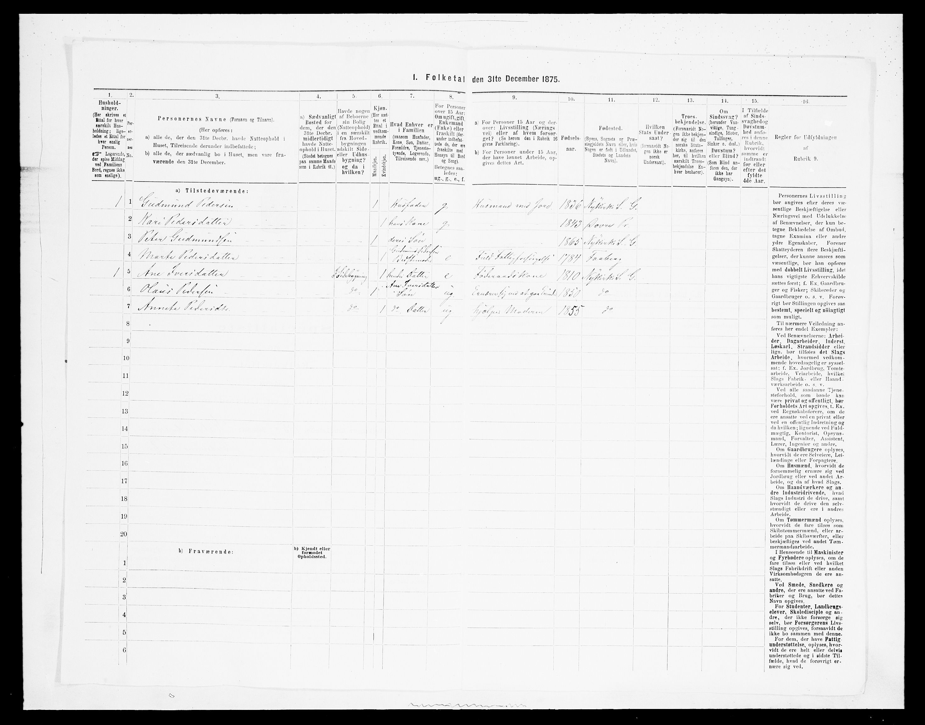 SAH, Folketelling 1875 for 0522P Gausdal prestegjeld, 1875, s. 1028