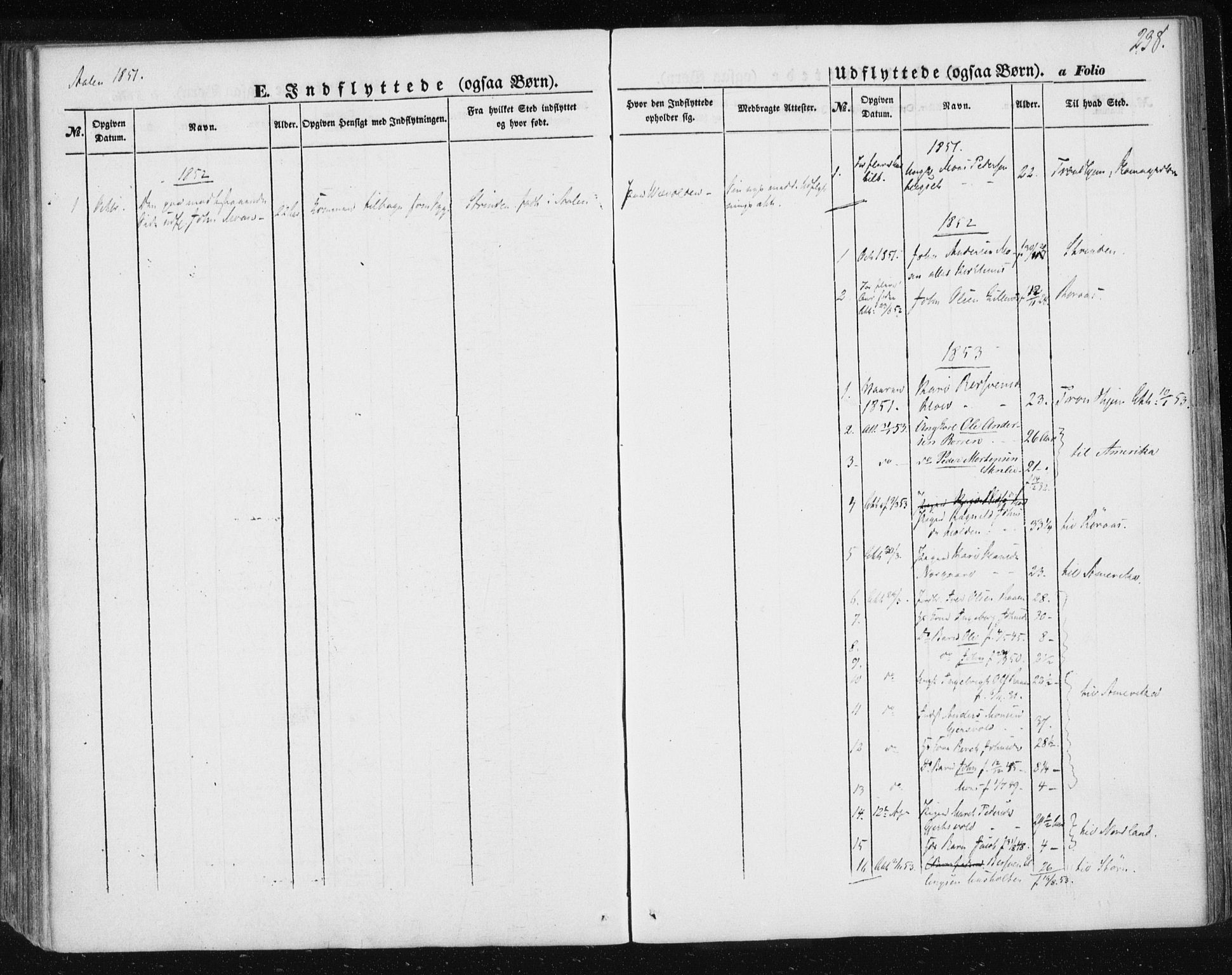 Ministerialprotokoller, klokkerbøker og fødselsregistre - Sør-Trøndelag, SAT/A-1456/685/L0965: Ministerialbok nr. 685A06 /3, 1846-1859, s. 238