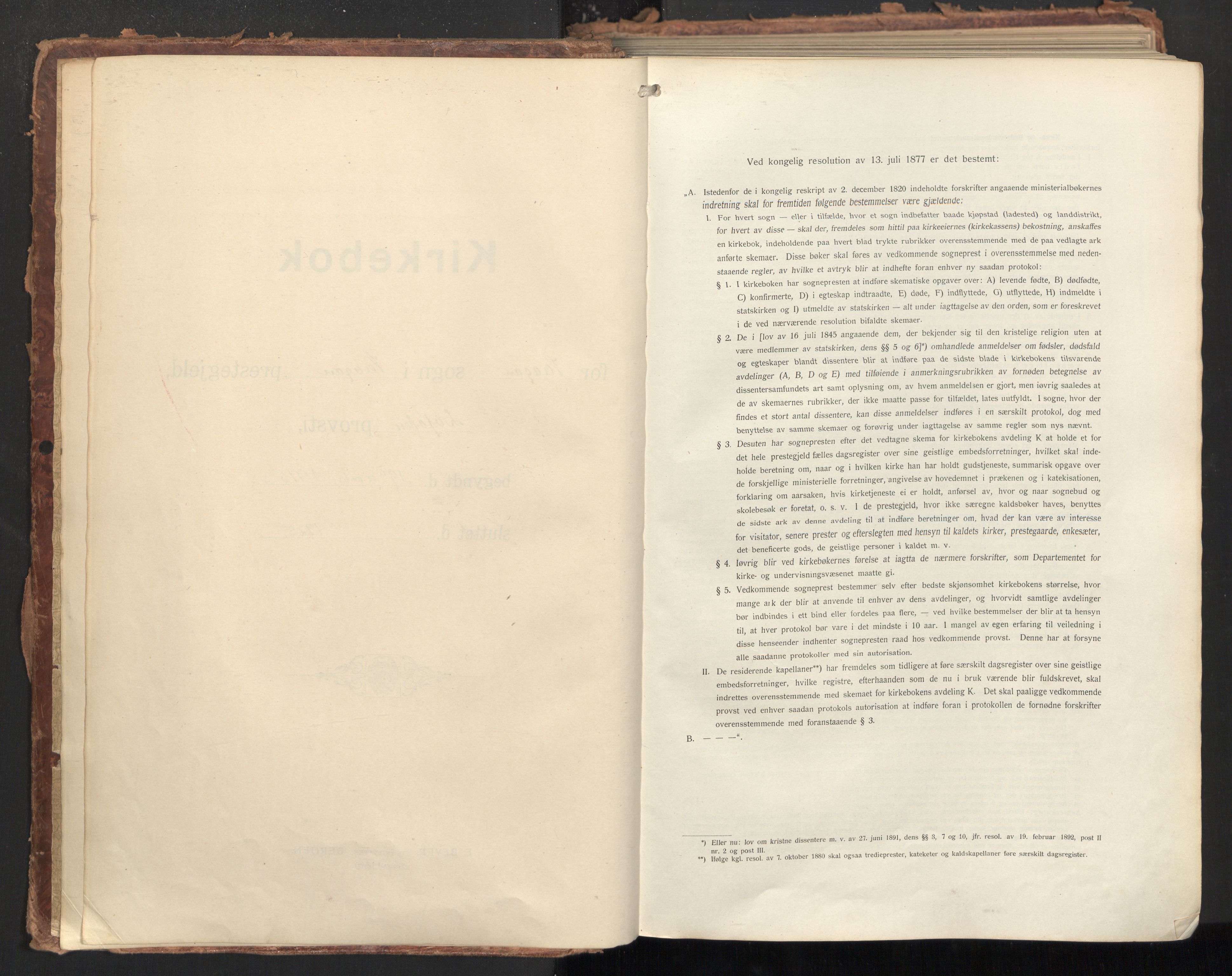 Ministerialprotokoller, klokkerbøker og fødselsregistre - Nordland, SAT/A-1459/874/L1064: Ministerialbok nr. 874A08, 1915-1926
