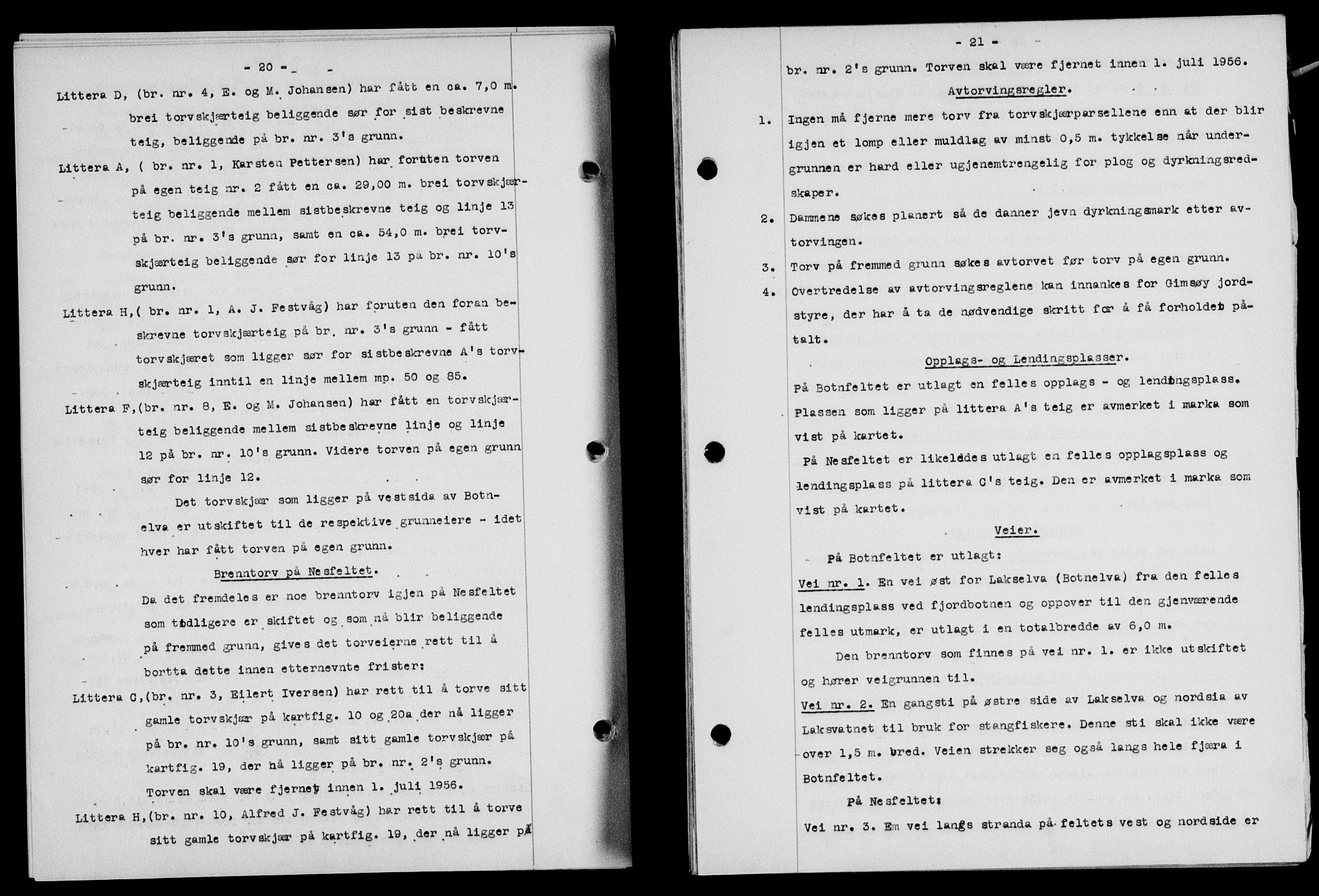 Lofoten sorenskriveri, SAT/A-0017/1/2/2C/L0013a: Pantebok nr. 13a, 1944-1946, Dagboknr: 1020/1945