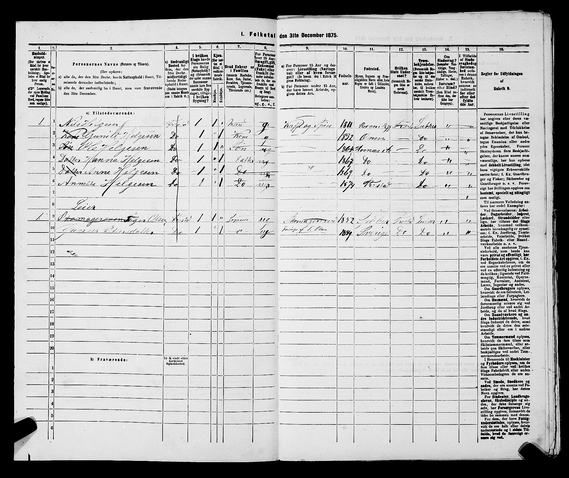 RA, Folketelling 1875 for 0103B Fredrikstad prestegjeld, Fredrikstad kjøpstad, 1875, s. 906
