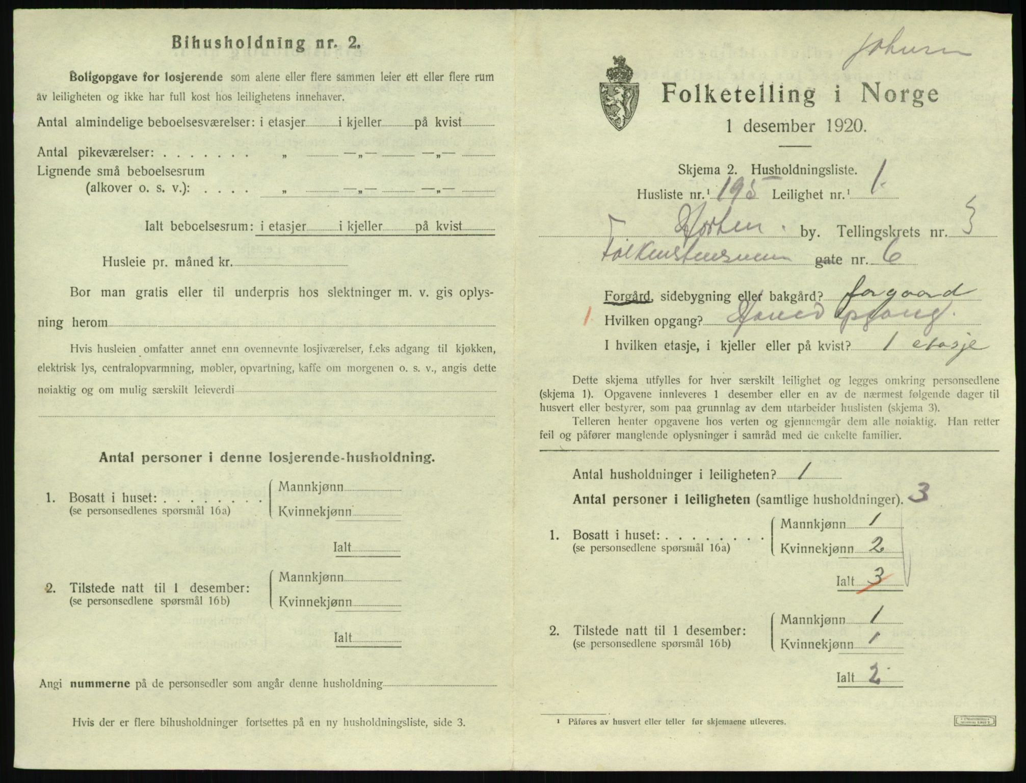 SAKO, Folketelling 1920 for 0703 Horten kjøpstad, 1920, s. 4751