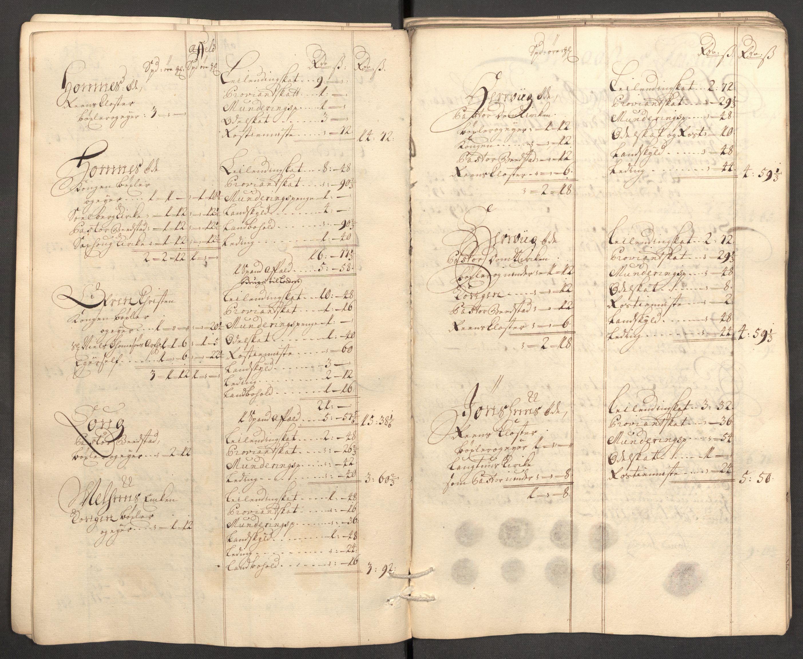 Rentekammeret inntil 1814, Reviderte regnskaper, Fogderegnskap, AV/RA-EA-4092/R63/L4318: Fogderegnskap Inderøy, 1710, s. 40