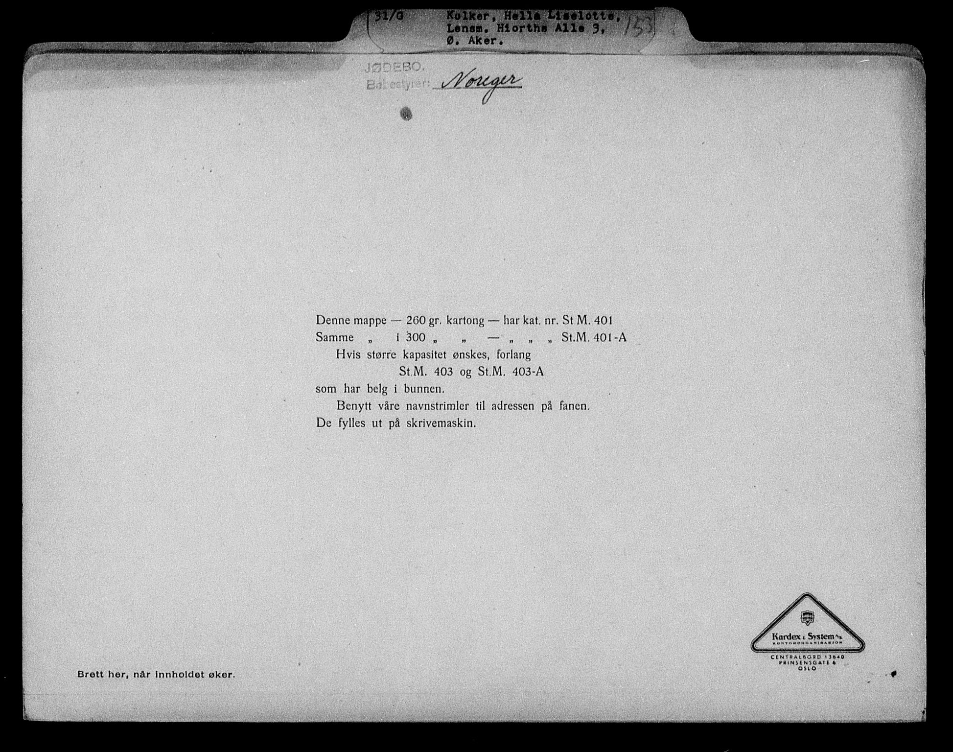 Justisdepartementet, Tilbakeføringskontoret for inndratte formuer, RA/S-1564/H/Hc/Hcc/L0952: --, 1945-1947, s. 224