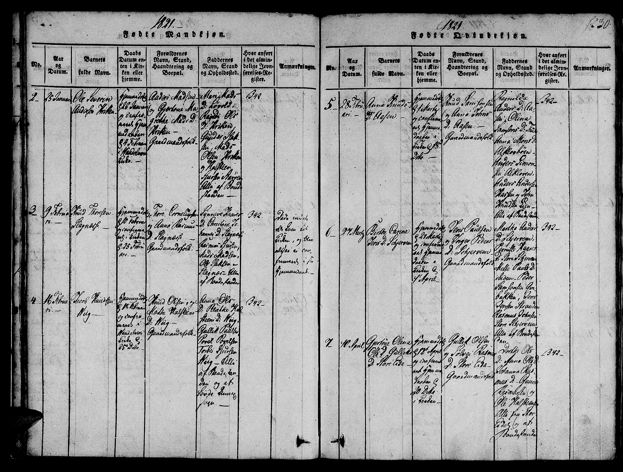 Ministerialprotokoller, klokkerbøker og fødselsregistre - Møre og Romsdal, AV/SAT-A-1454/501/L0004: Ministerialbok nr. 501A04, 1816-1831, s. 30