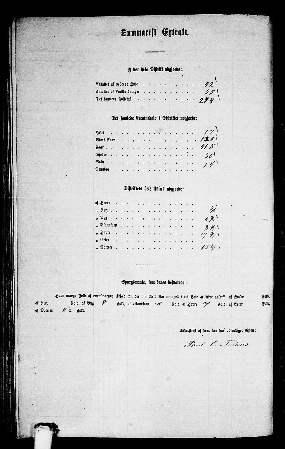 RA, Folketelling 1865 for 1544P Bolsøy prestegjeld, 1865, s. 67