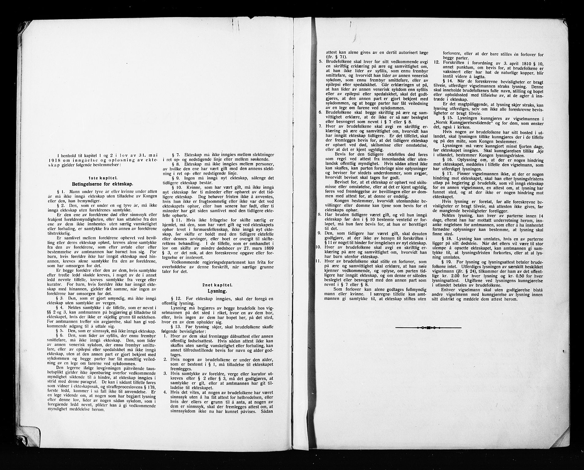 Jakob prestekontor Kirkebøker, AV/SAO-A-10850/H/Ha/L0003: Lysningsprotokoll nr. 3, 1919-1931