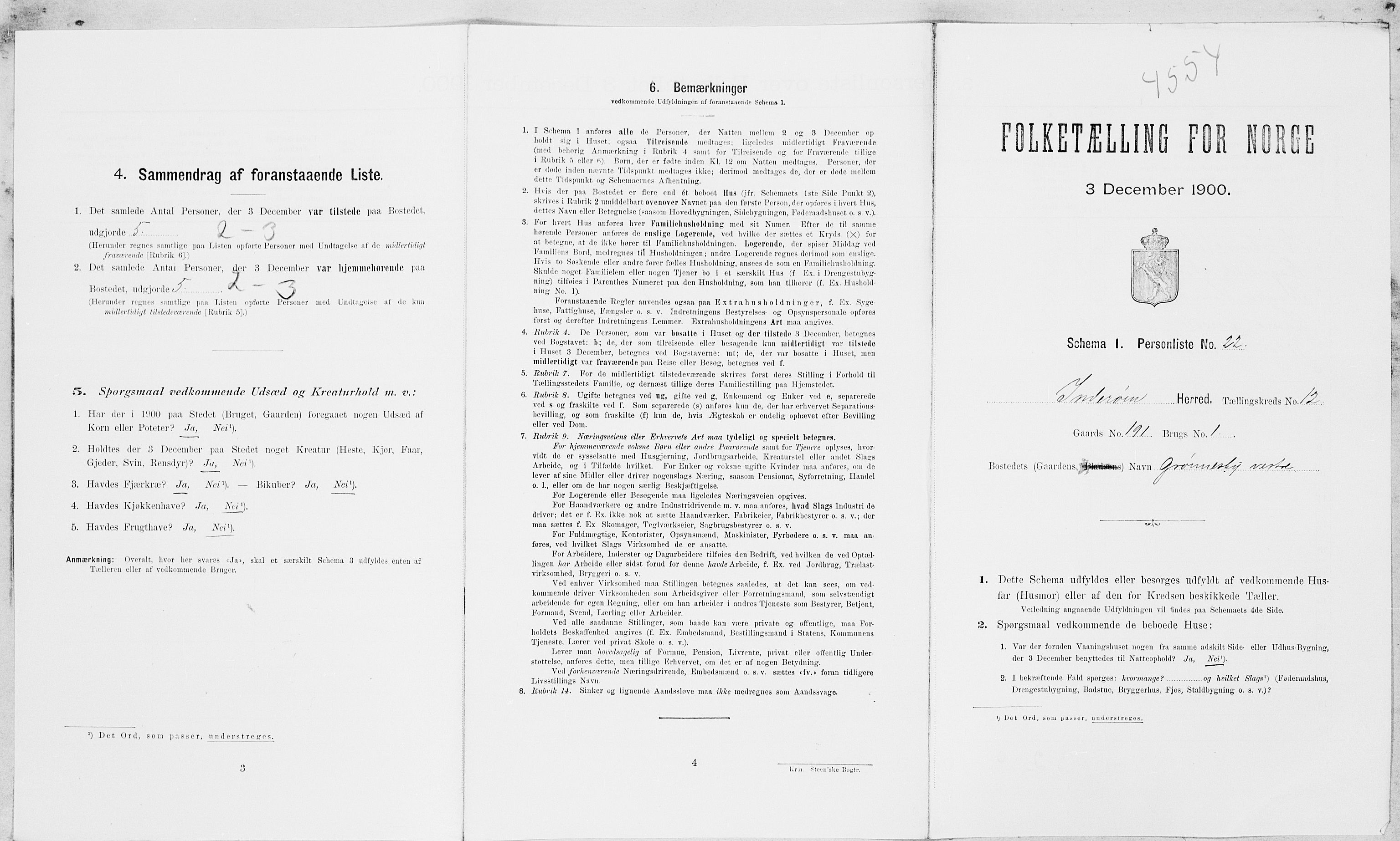 SAT, Folketelling 1900 for 1729 Inderøy herred, 1900, s. 1494