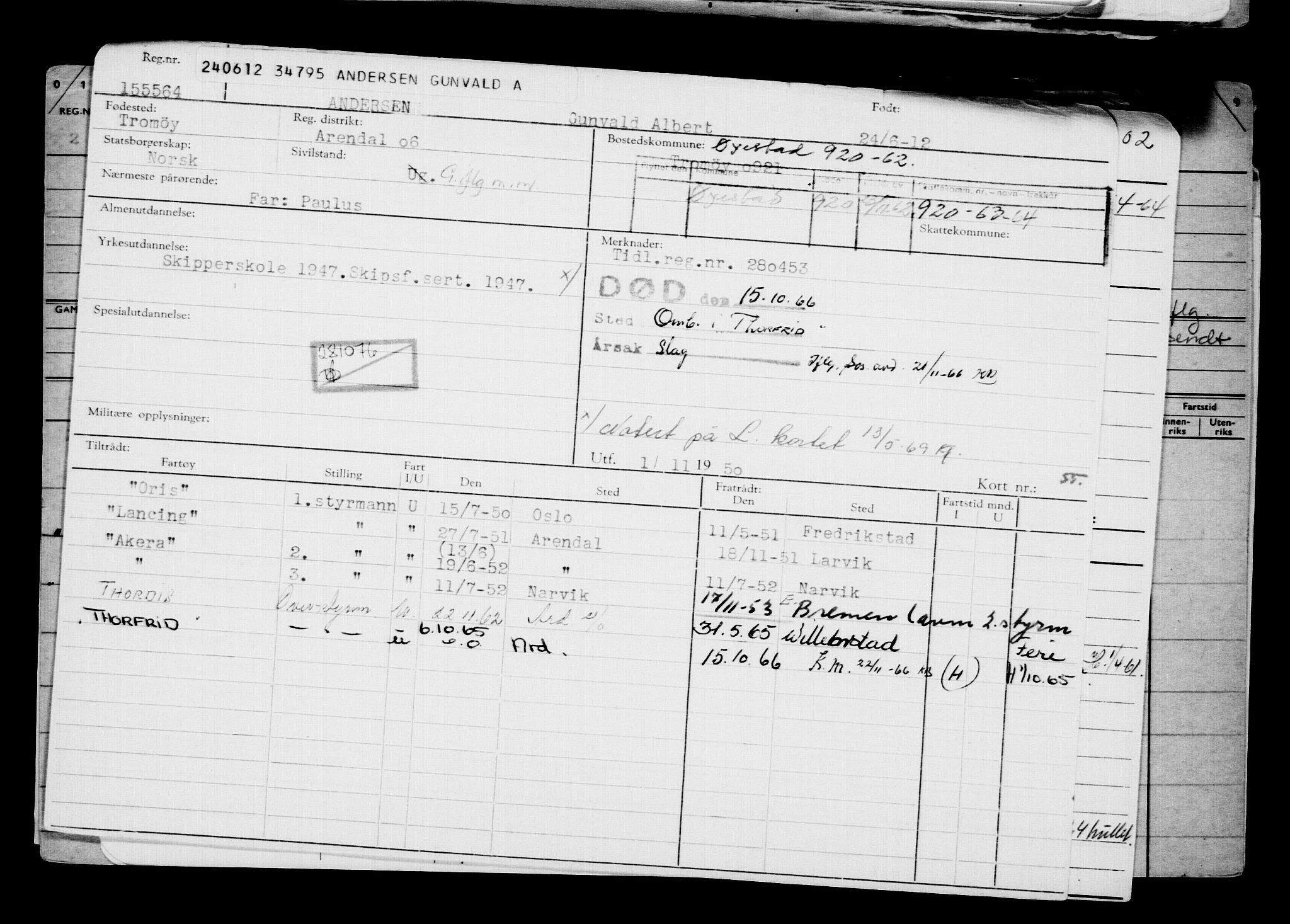 Direktoratet for sjømenn, AV/RA-S-3545/G/Gb/L0105: Hovedkort, 1912, s. 414