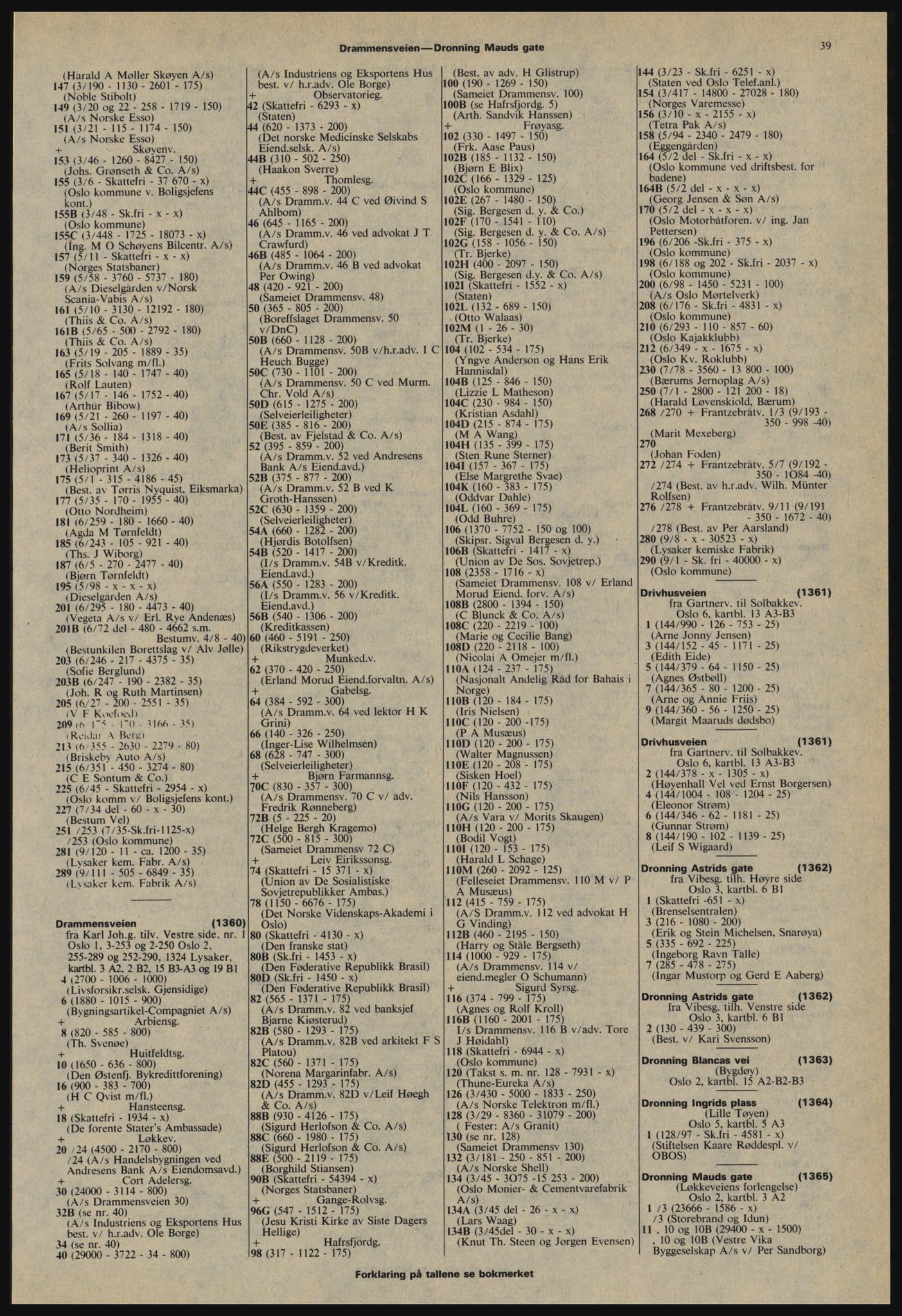 Kristiania/Oslo adressebok, PUBL/-, 1978-1979, s. 39