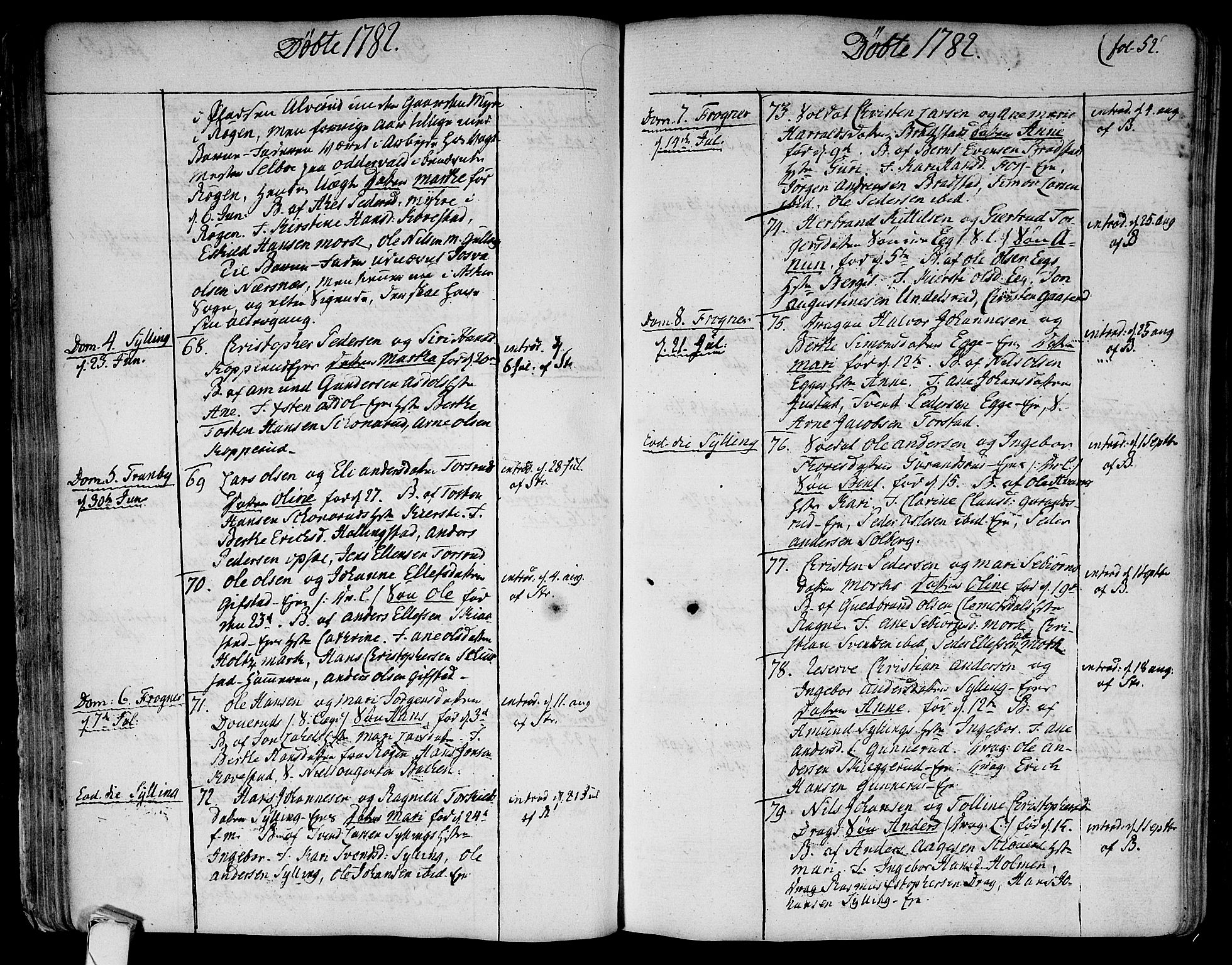 Lier kirkebøker, SAKO/A-230/F/Fa/L0006: Ministerialbok nr. I 6, 1777-1794, s. 52