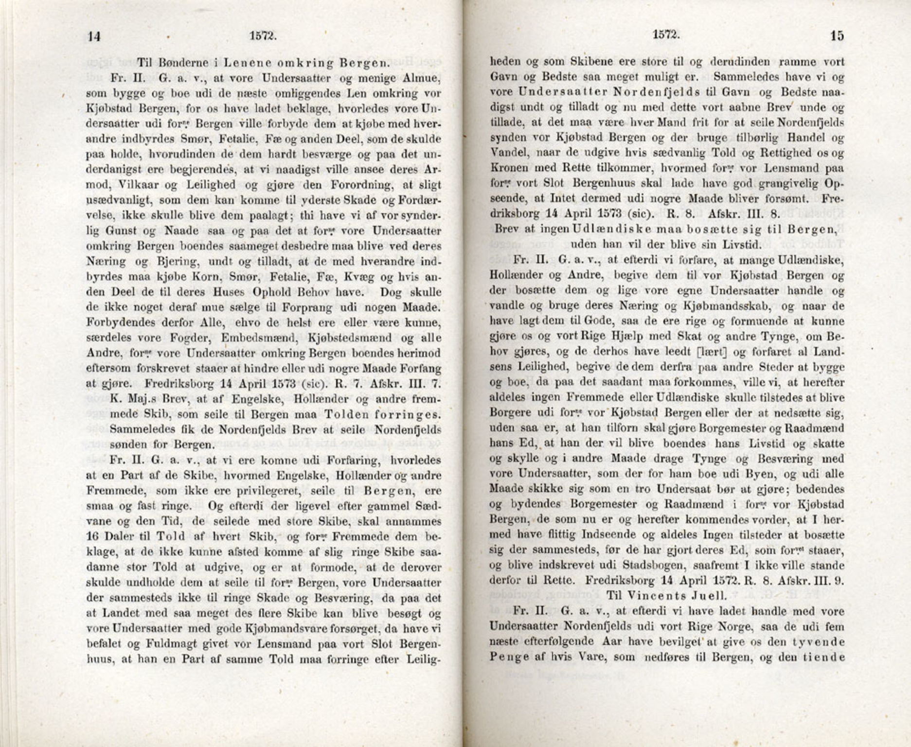 Publikasjoner utgitt av Det Norske Historiske Kildeskriftfond, PUBL/-/-/-: Norske Rigs-Registranter, bind 2, 1572-1588, s. 14-15
