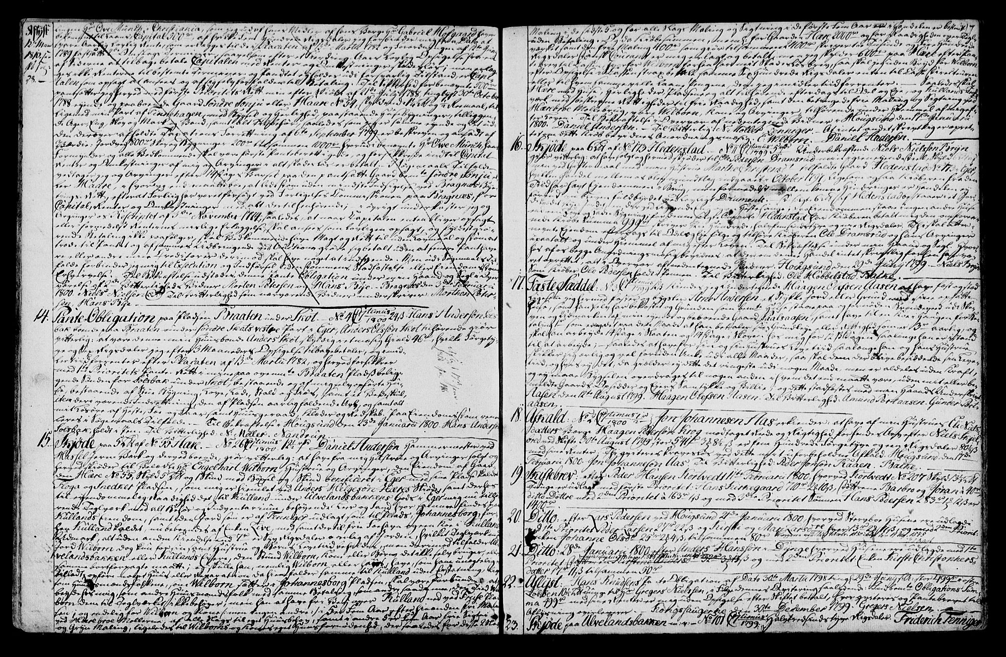 Eiker, Modum og Sigdal sorenskriveri, SAKO/A-123/G/Ga/Gaa/L0005: Pantebok nr. I 5, 1788-1800, s. 397