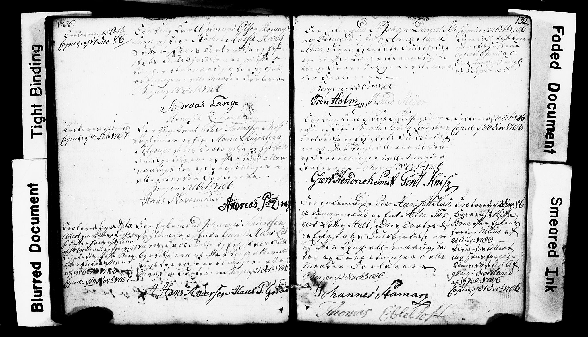 Domkirken sokneprestembete, SAB/A-74801: Forlovererklæringer nr. II.5.1, 1767-1792, s. 132