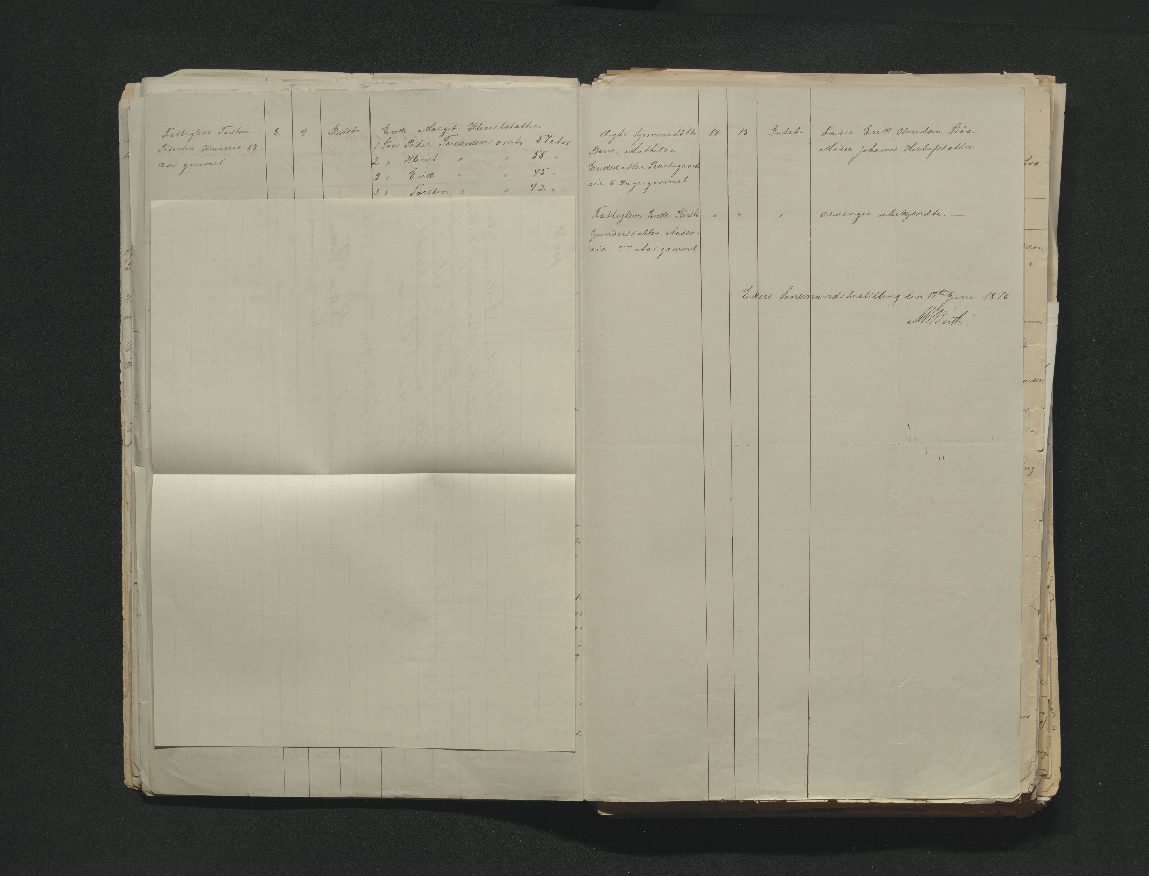 Eiker, Modum og Sigdal sorenskriveri, AV/SAKO-A-123/H/Ha/Hab/L0014: Dødsfallsmeldinger, 1874-1877, s. 382