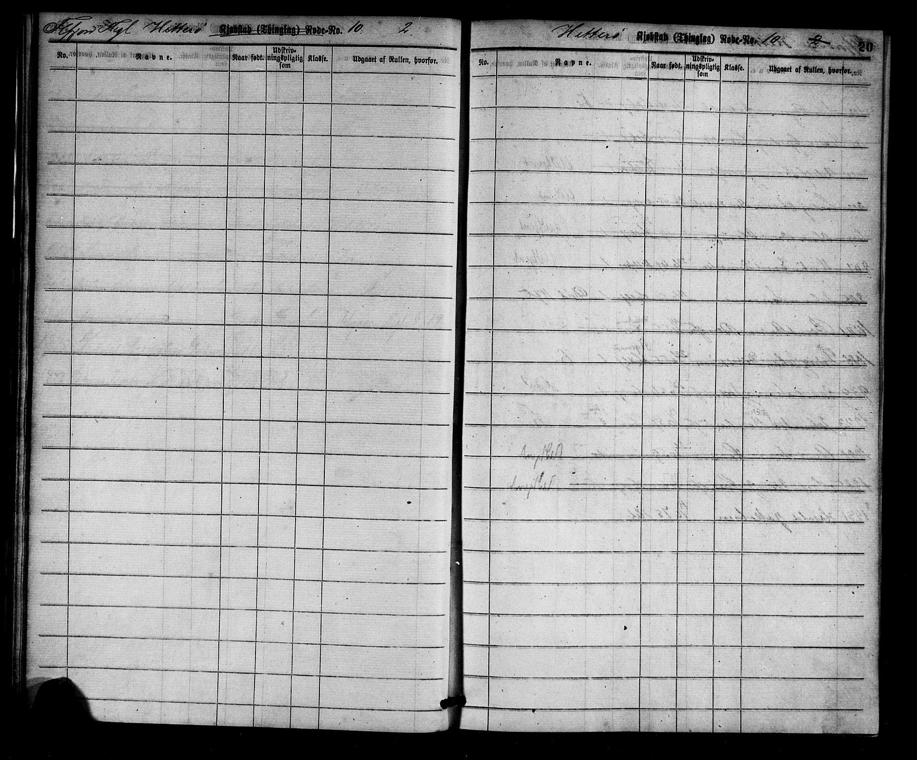 Flekkefjord mønstringskrets, AV/SAK-2031-0018/F/Ff/L0001: Utskrivningsregisterrulle, nr som i hovedrulle, N-10, 1860-1900, s. 24