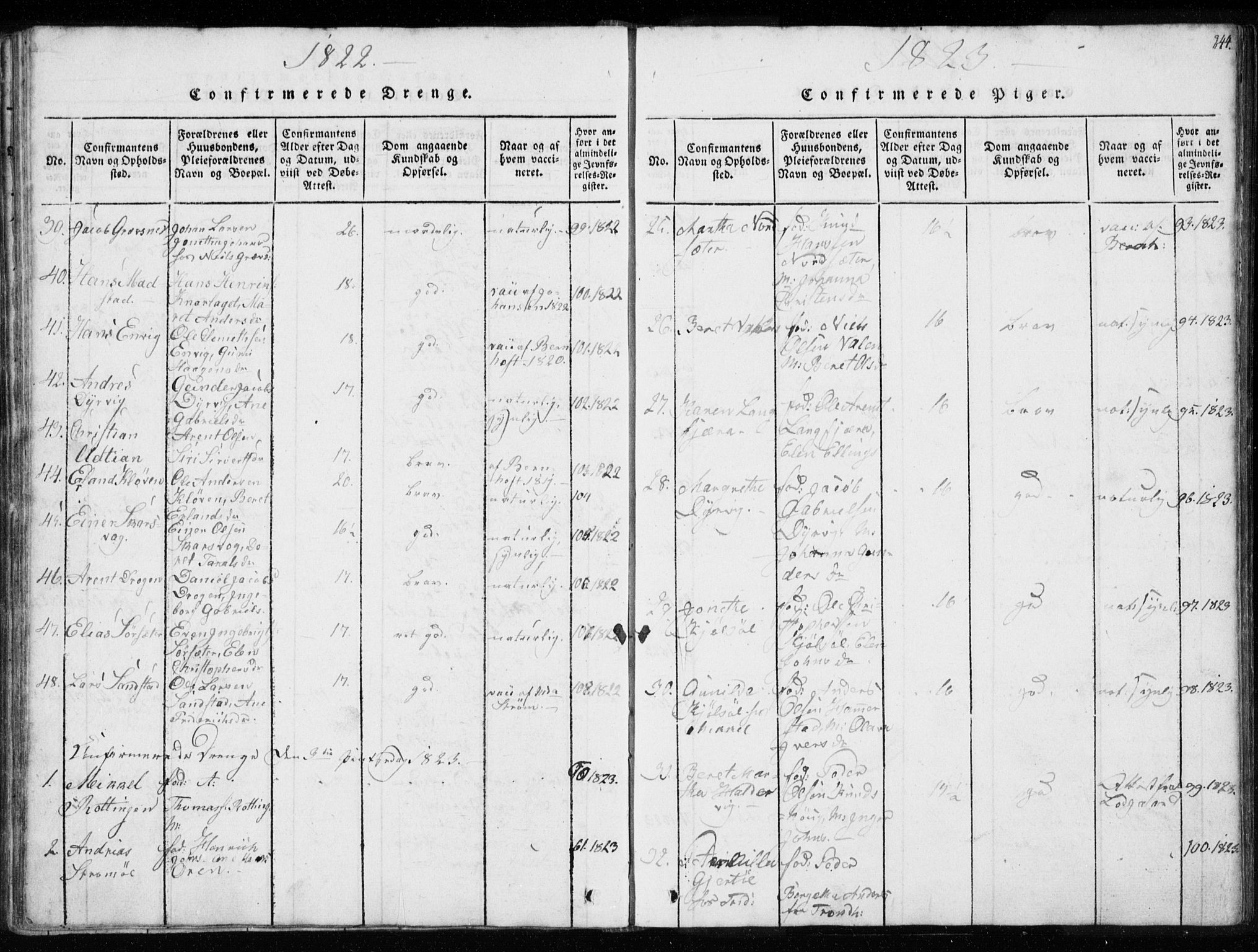 Ministerialprotokoller, klokkerbøker og fødselsregistre - Sør-Trøndelag, AV/SAT-A-1456/634/L0527: Ministerialbok nr. 634A03, 1818-1826, s. 244