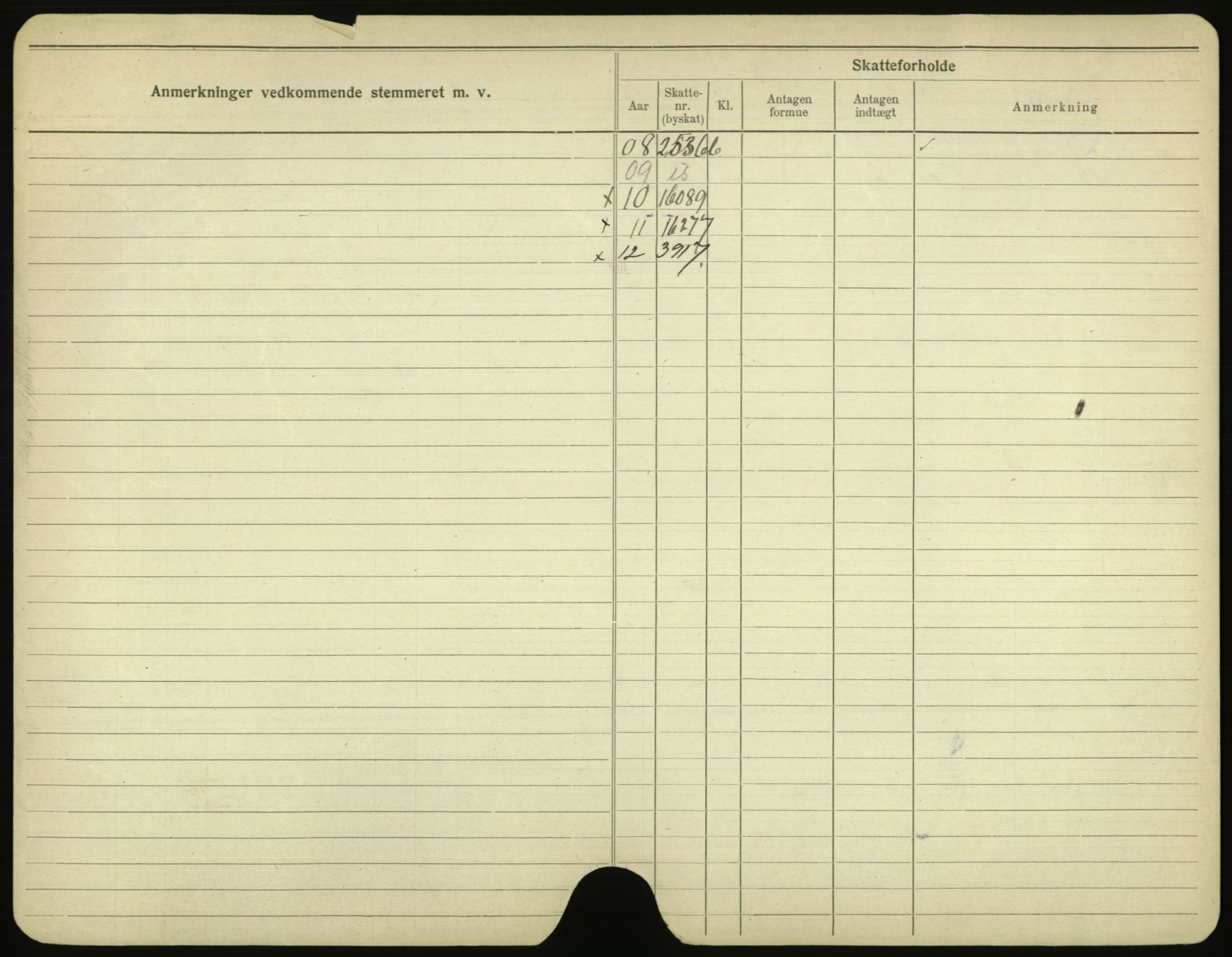 Oslo folkeregister, Registerkort, SAO/A-11715/F/Fa/Fac/L0001: Menn, 1906-1914, s. 951b