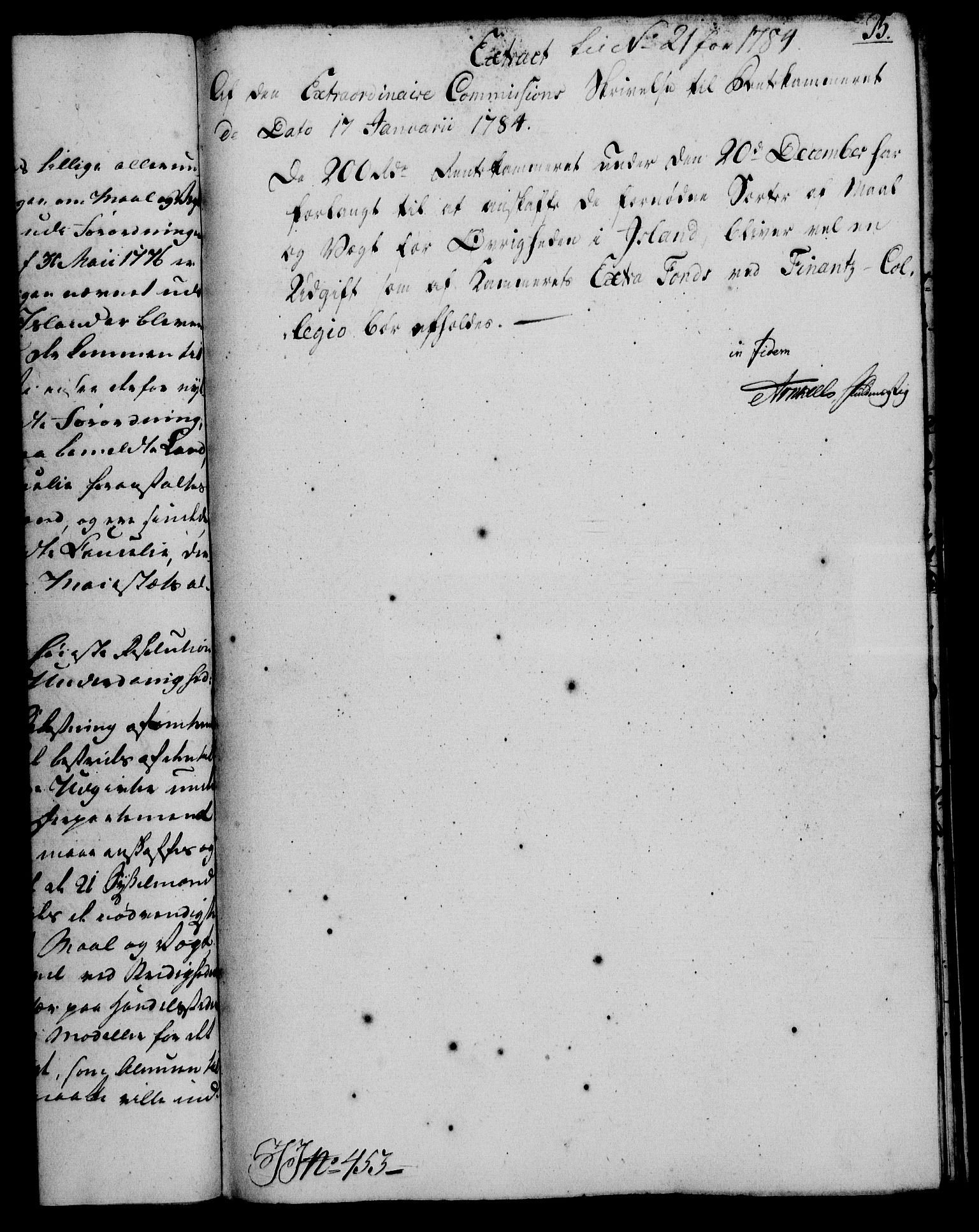 Rentekammeret, Kammerkanselliet, RA/EA-3111/G/Gf/Gfa/L0066: Norsk relasjons- og resolusjonsprotokoll (merket RK 52.66), 1784, s. 169