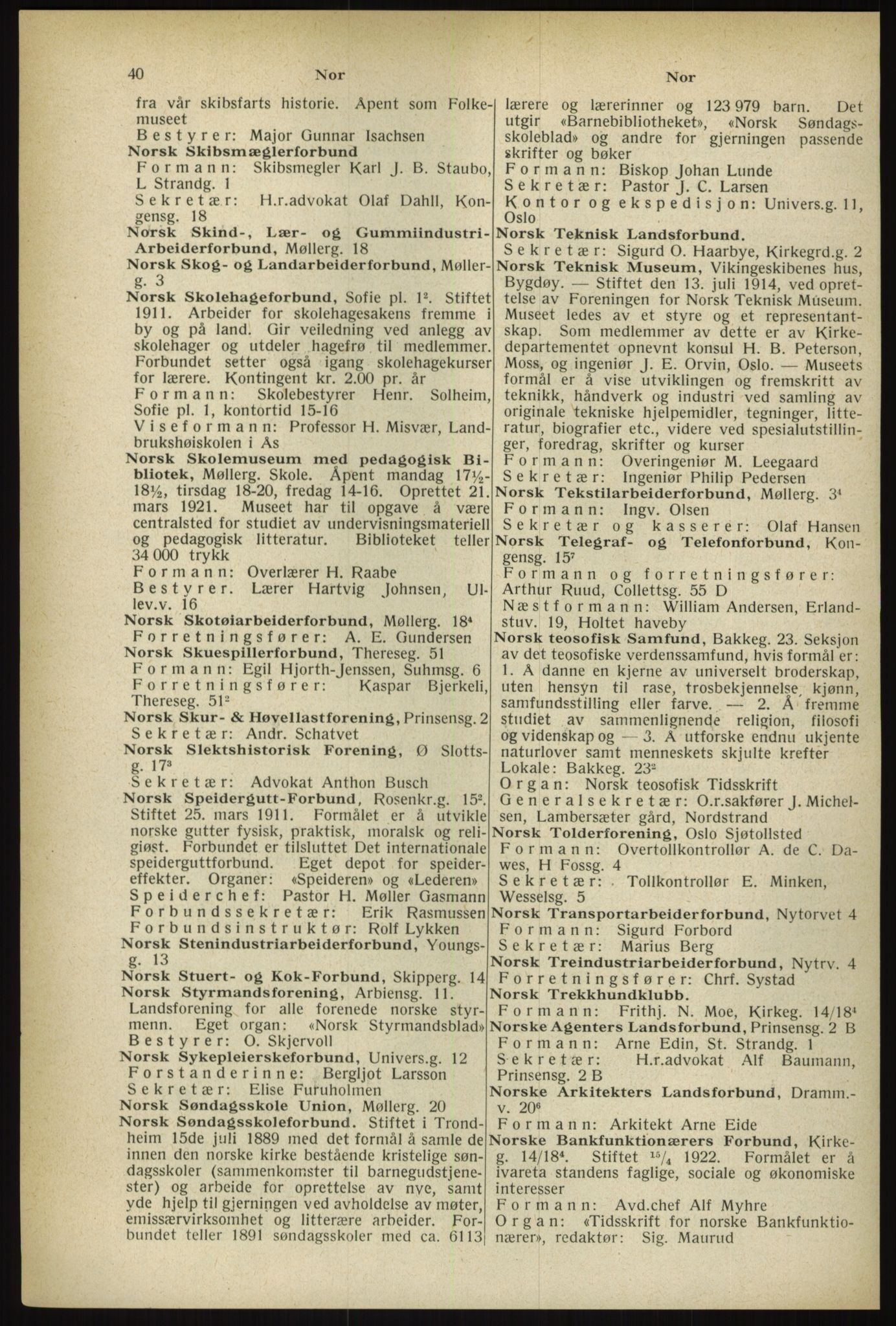 Kristiania/Oslo adressebok, PUBL/-, 1933, s. 40