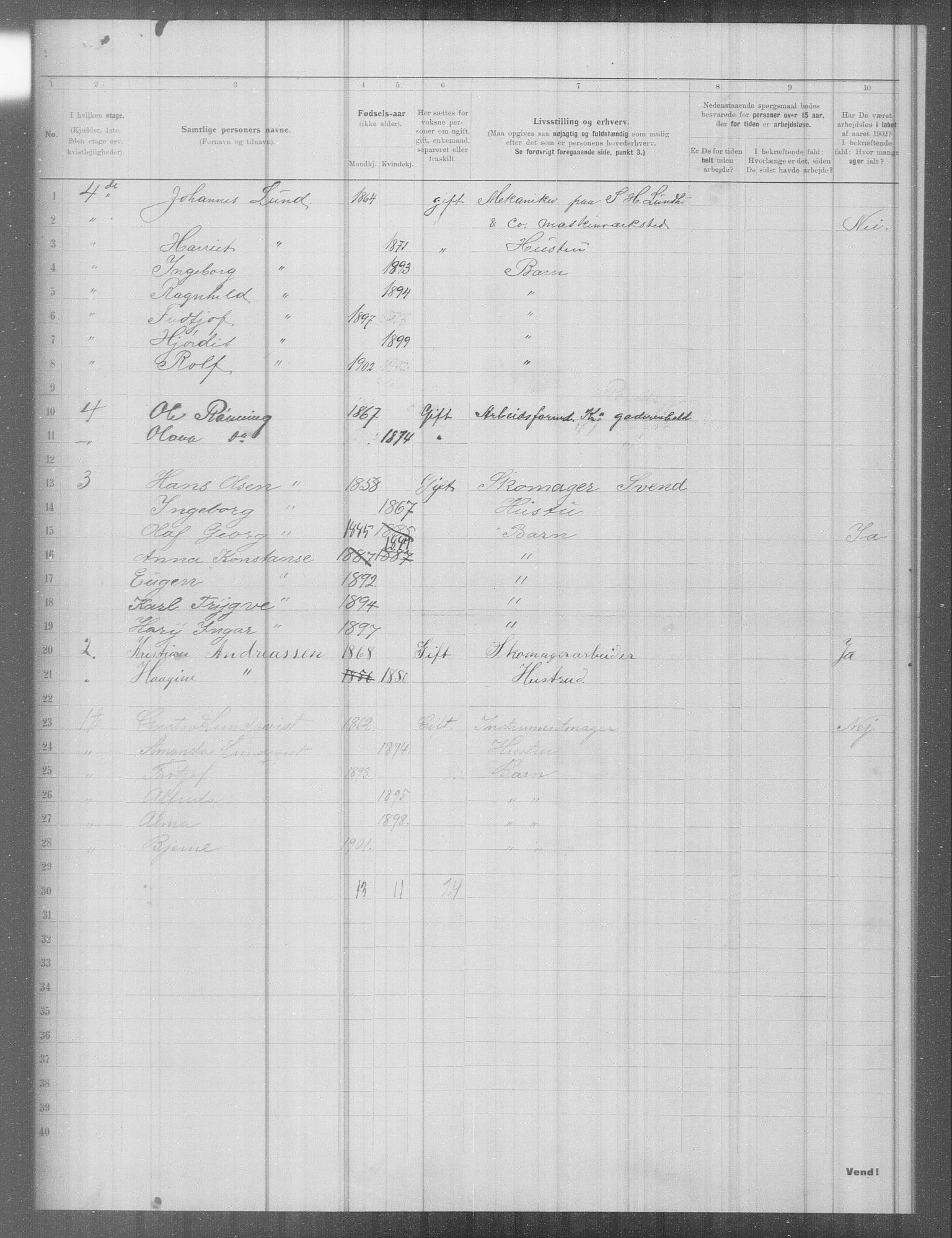 OBA, Kommunal folketelling 31.12.1902 for Kristiania kjøpstad, 1902, s. 6776