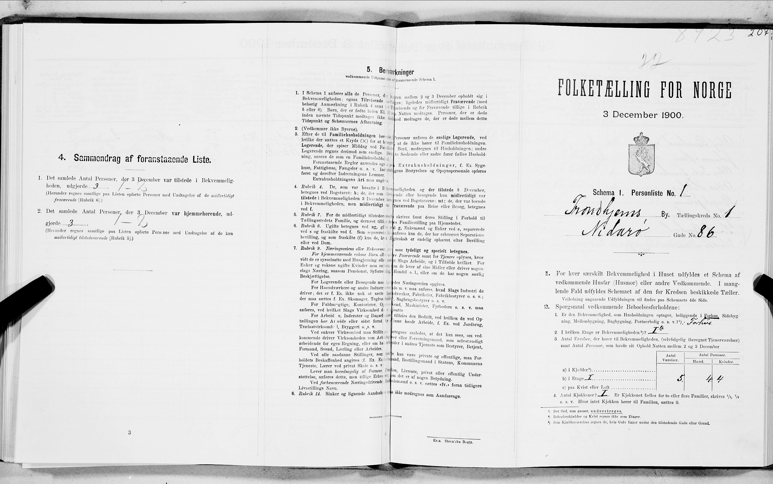 SAT, Folketelling 1900 for 1601 Trondheim kjøpstad, 1900, s. 379