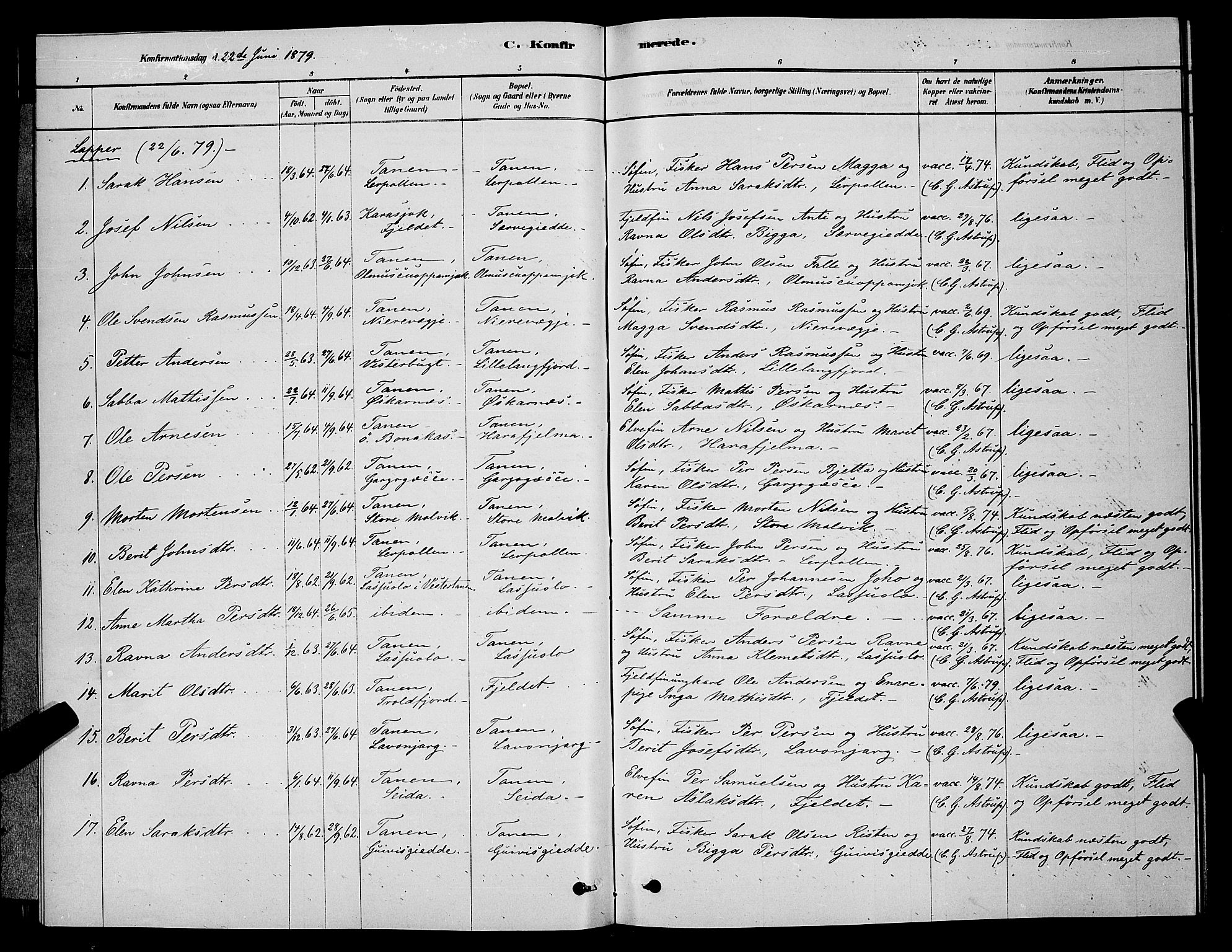 Tana sokneprestkontor, AV/SATØ-S-1334/H/Hb/L0003klokker: Klokkerbok nr. 3, 1878-1890