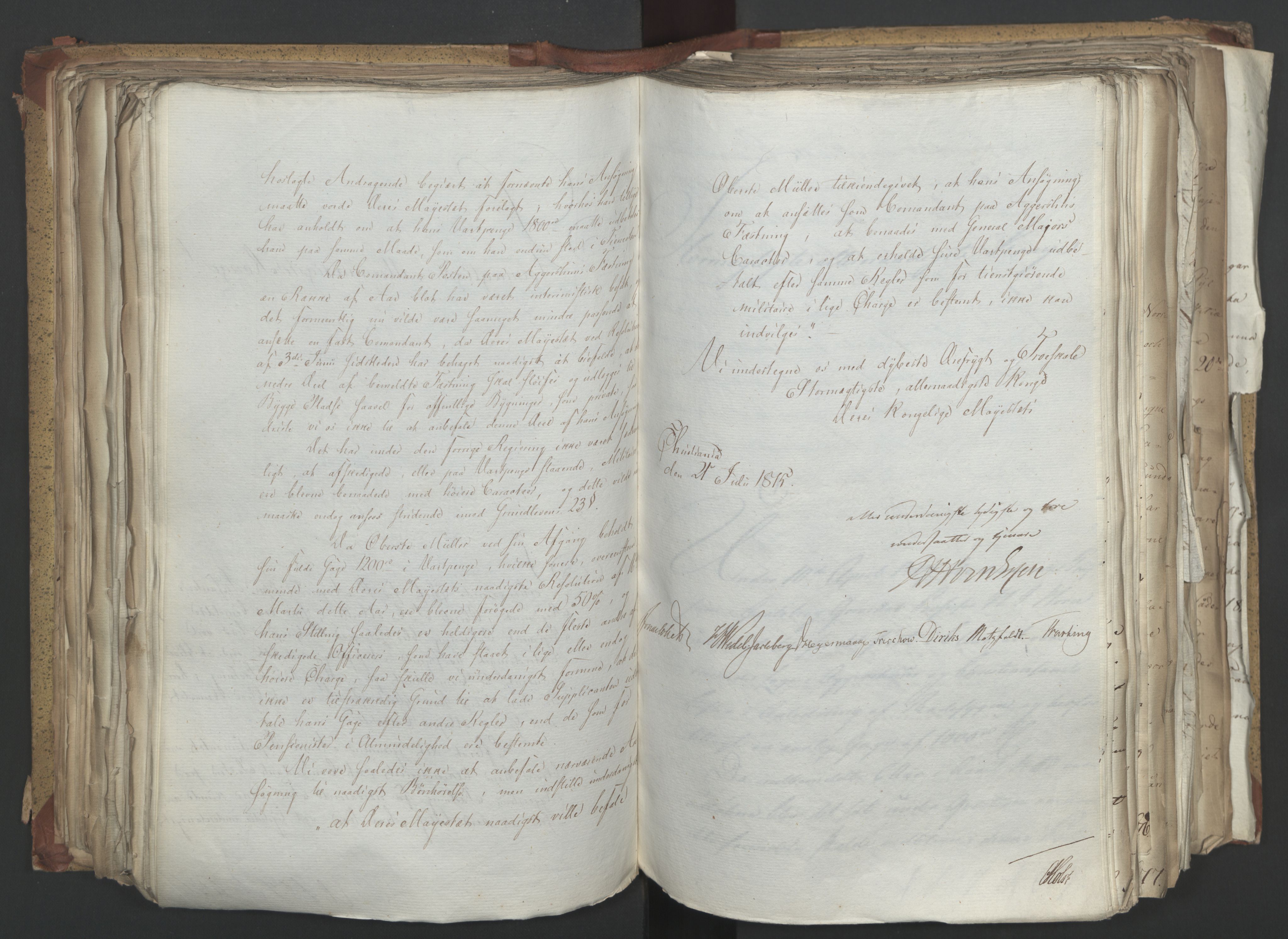 Statsrådsavdelingen i Stockholm, AV/RA-S-1003/D/Da/L0003: Regjeringsinnstillinger nr. 519-787, 1815, s. 245