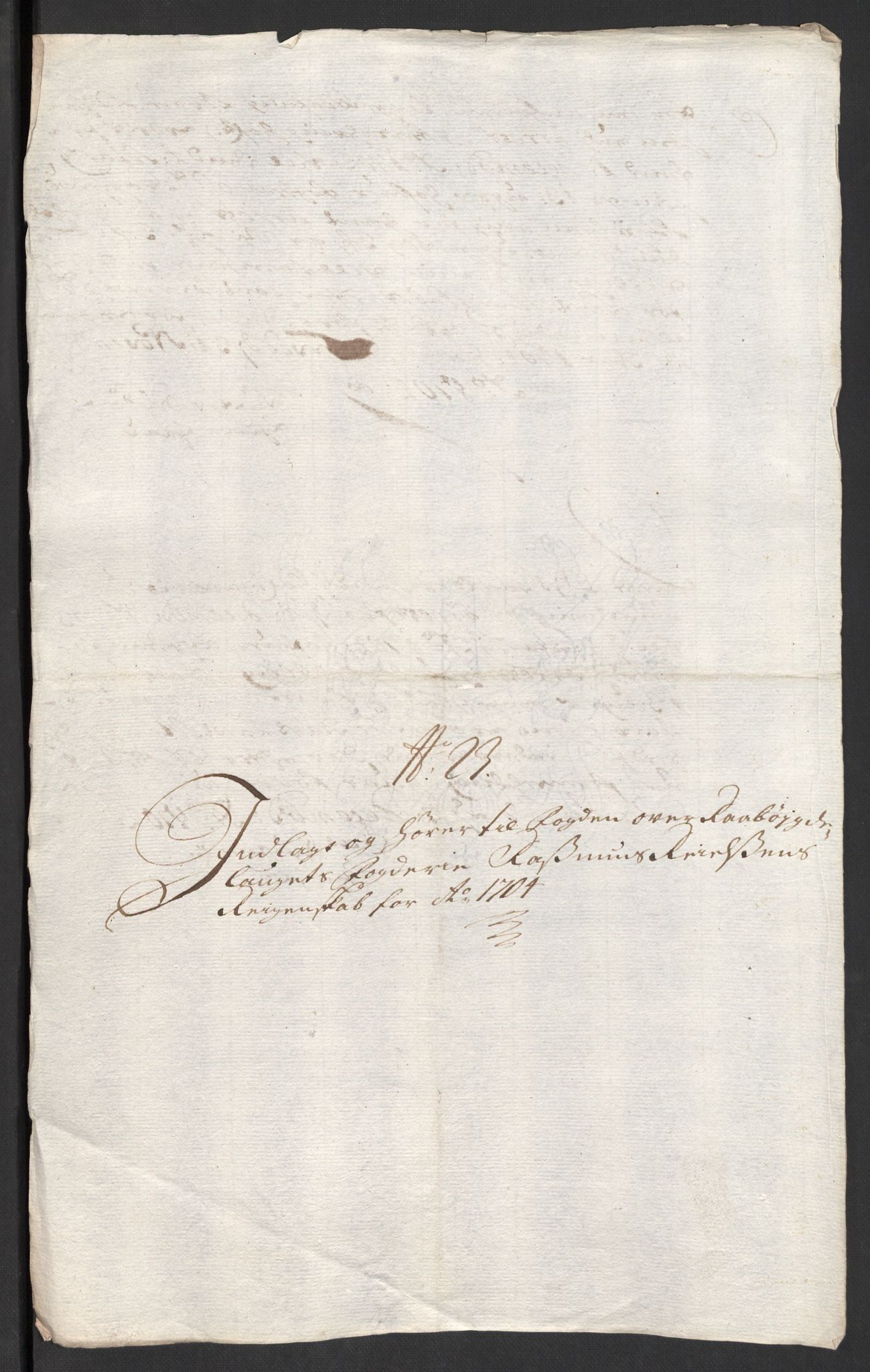 Rentekammeret inntil 1814, Reviderte regnskaper, Fogderegnskap, AV/RA-EA-4092/R40/L2447: Fogderegnskap Råbyggelag, 1703-1705, s. 306