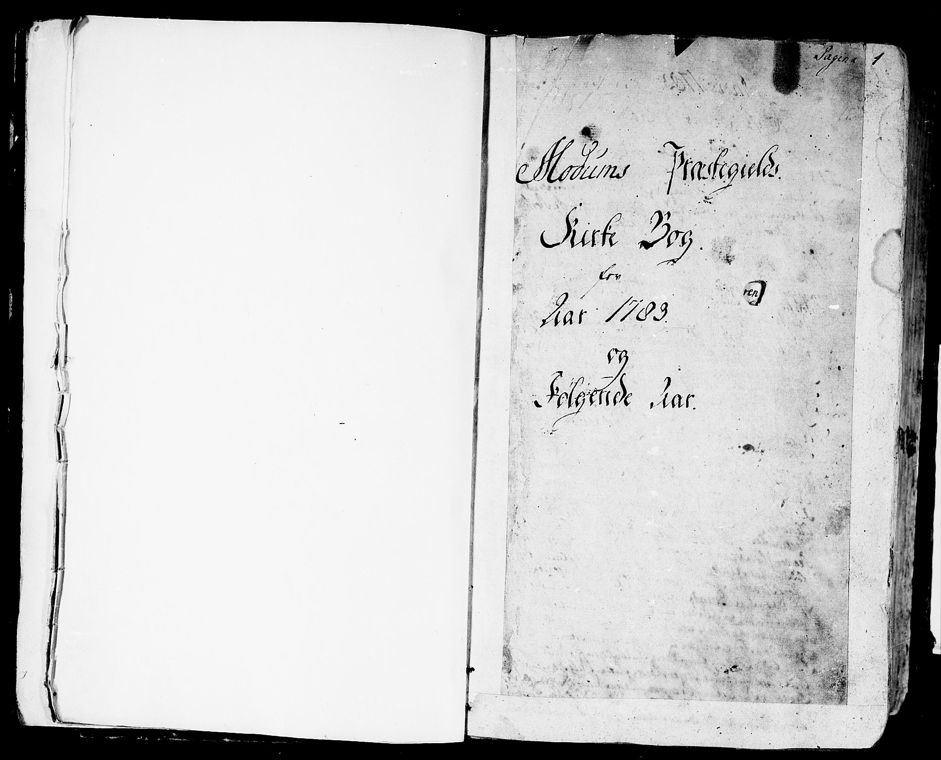 Modum kirkebøker, SAKO/A-234/F/Fa/L0003: Ministerialbok nr. 3, 1783-1819, s. 1