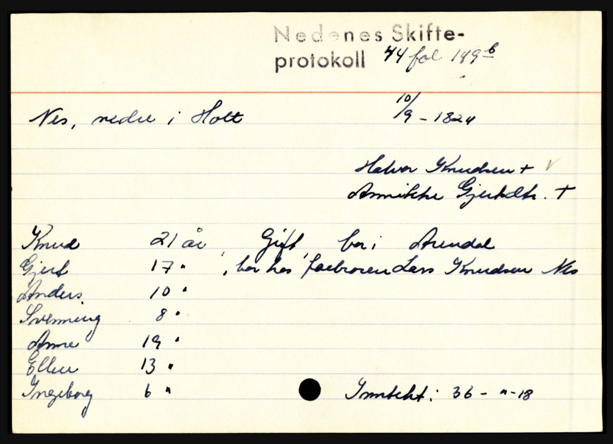 Nedenes sorenskriveri før 1824, AV/SAK-1221-0007/H, s. 21909