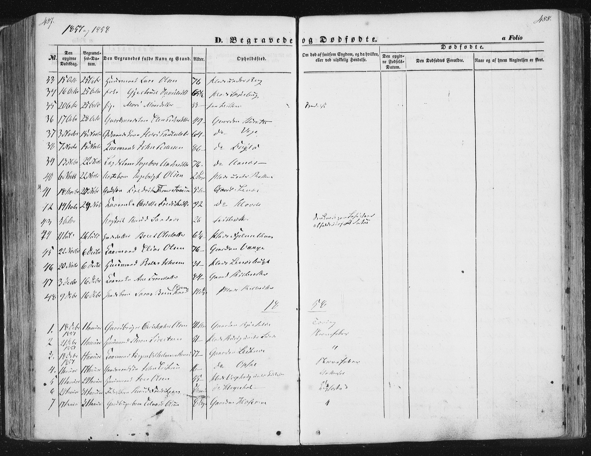 Ministerialprotokoller, klokkerbøker og fødselsregistre - Sør-Trøndelag, SAT/A-1456/630/L0494: Ministerialbok nr. 630A07, 1852-1868, s. 487-488