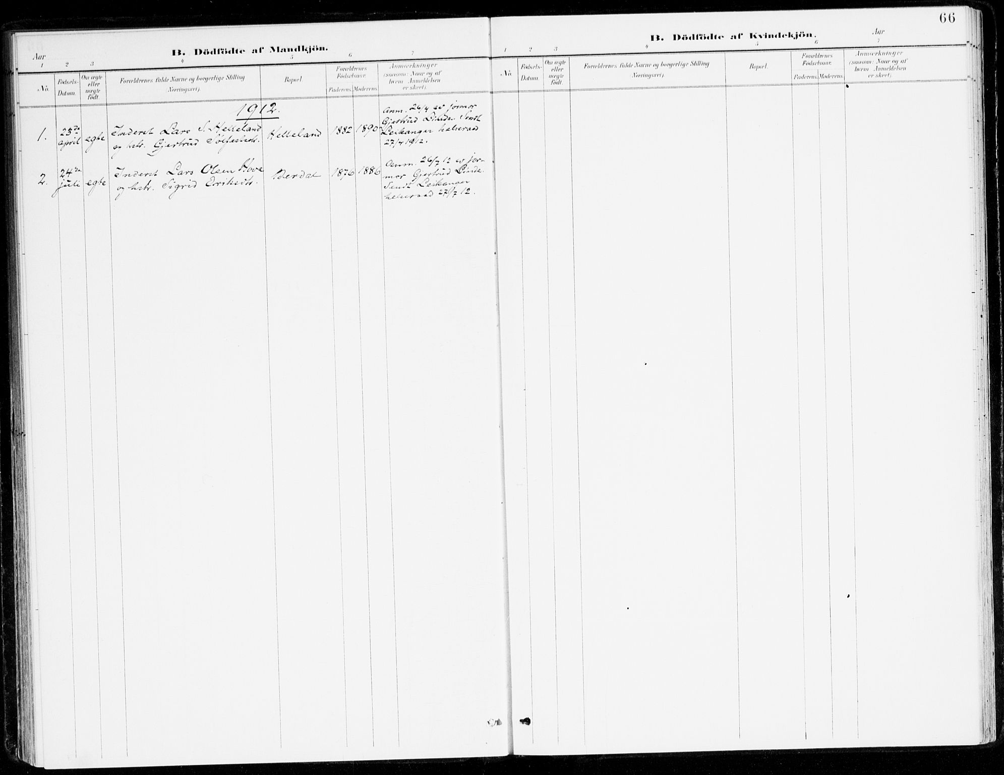Leikanger sokneprestembete, SAB/A-81001: Ministerialbok nr. D 1, 1887-1922, s. 66